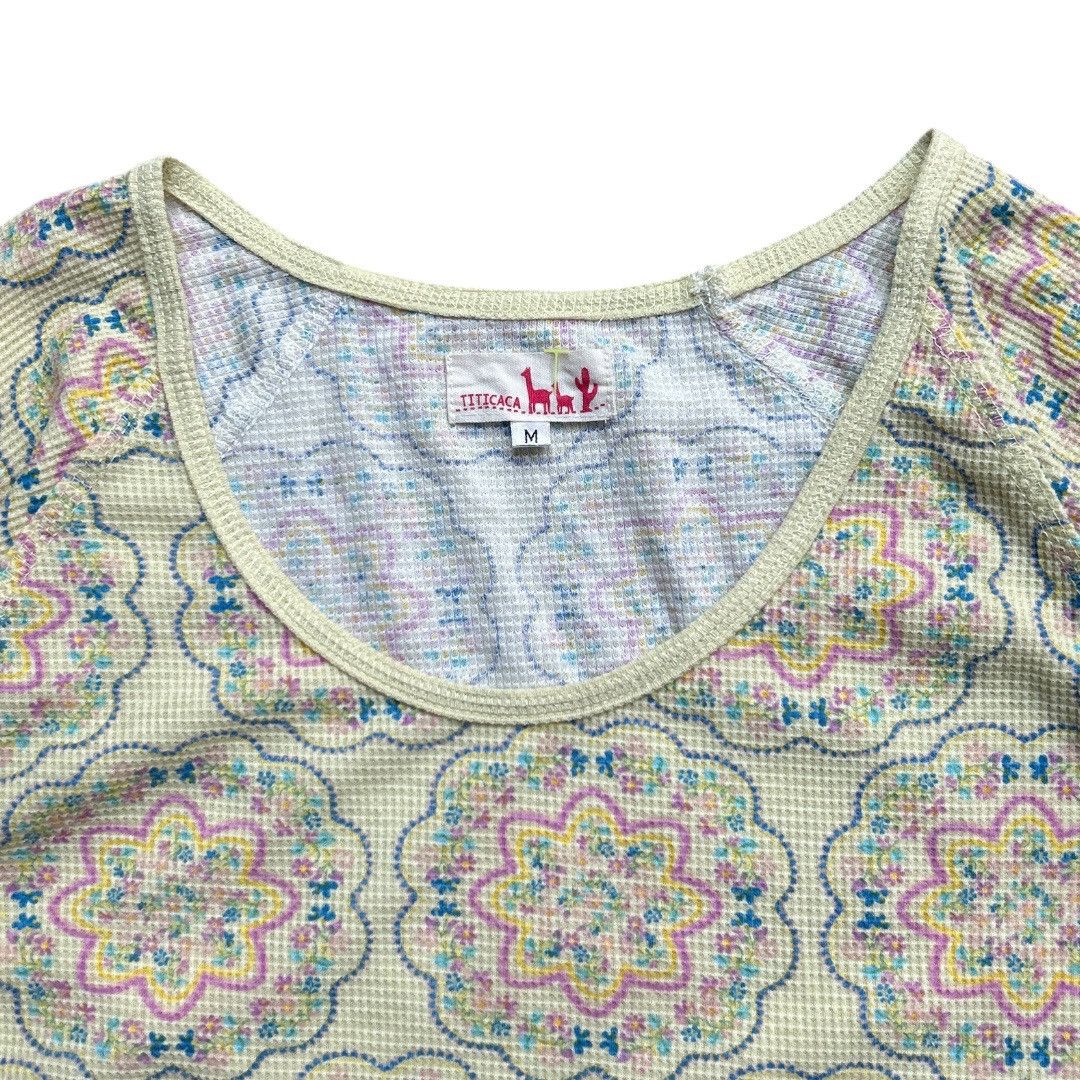 Japanese Brand Titicaca Flowers Design Tee Size M / US 6-8 / IT 42-44 - 2 Thumbnail