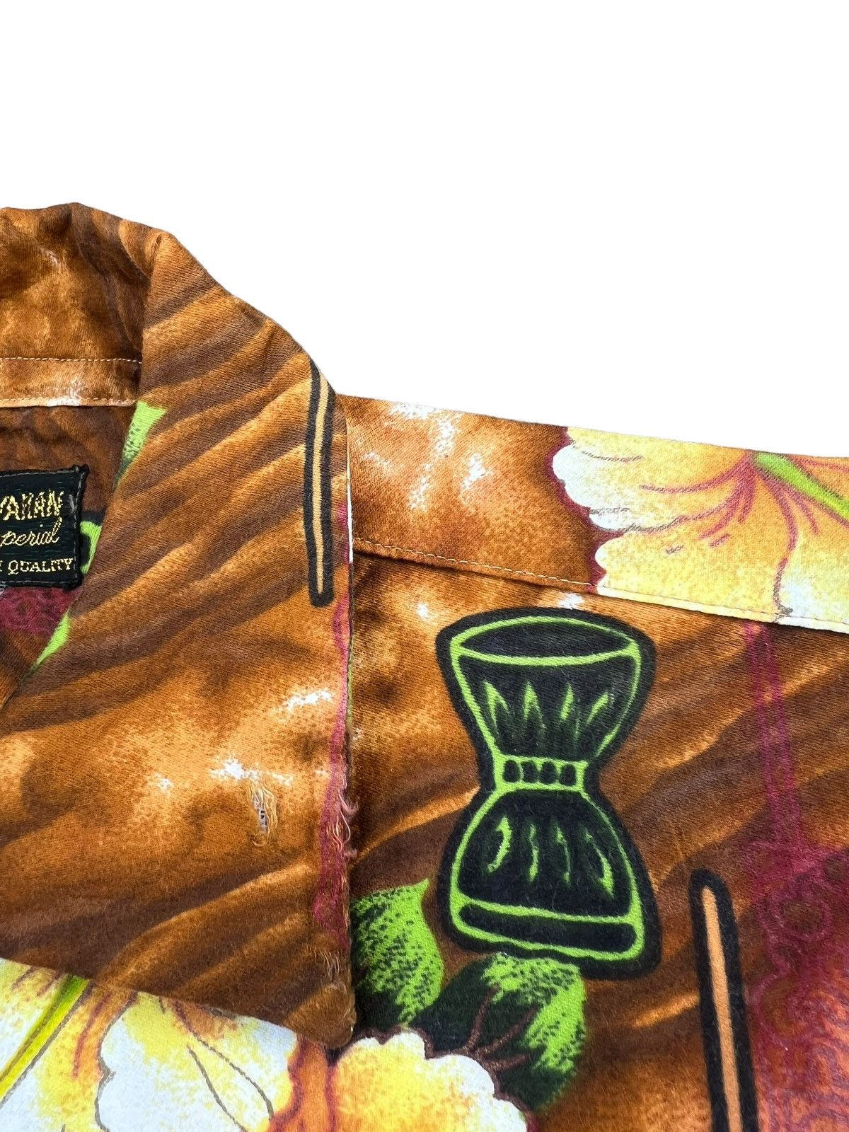 Vintage Vintage 70s Hawaiian Imperial Djembe Bongo Hawaii Shirt Size US S / EU 44-46 / 1 - 13 Thumbnail
