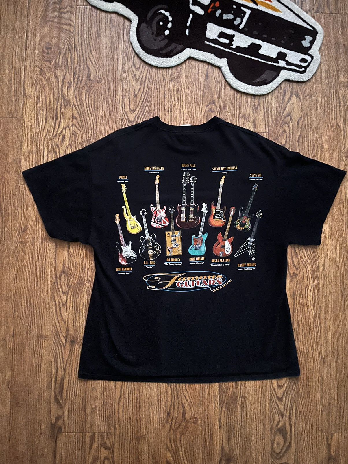 Vintage VINTAGE 2000s FAMOUS GUITAR PRINCE JIMMY PAGE HENDRIX VAI Ts Size US XL / EU 56 / 4 - 2 Thumbnail