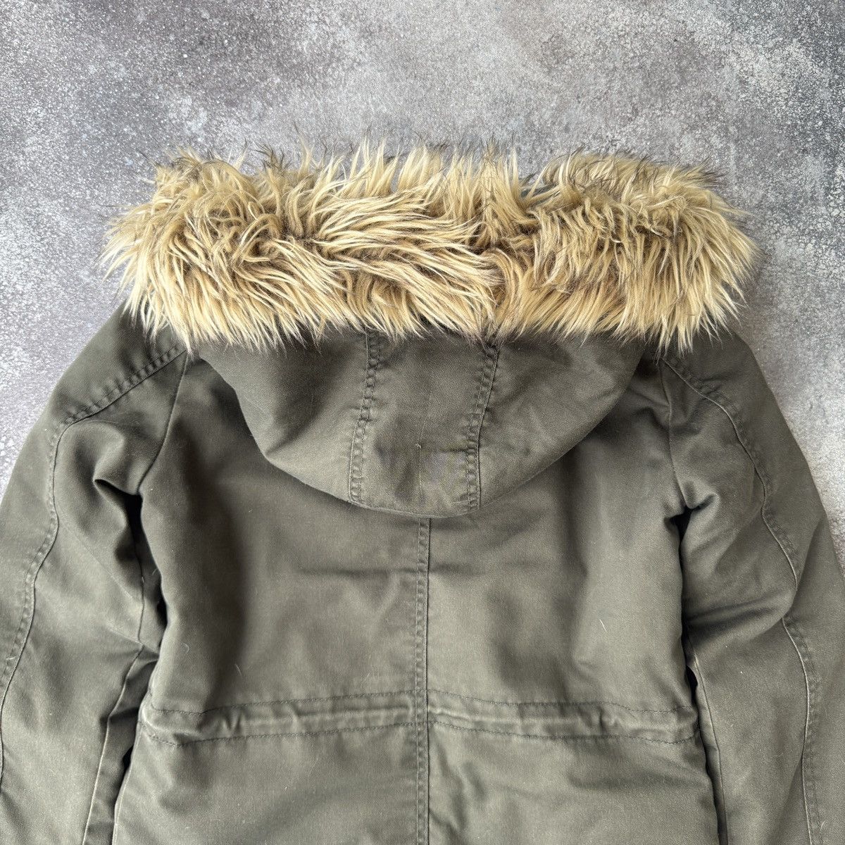 20471120 2000’s Aesthetic Vintage Y2K Faux Fur Hooded Long Jacket Size S / US 4 / IT 40 - 9 Thumbnail