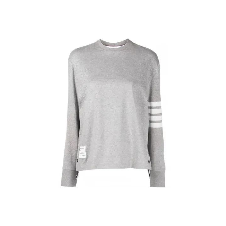 Thom Browne Thom Browne Gray Classic Waffle Zip Sweatshirt 0079 Size M / US 6-8 / IT 42-44 - 1 Thumbnail