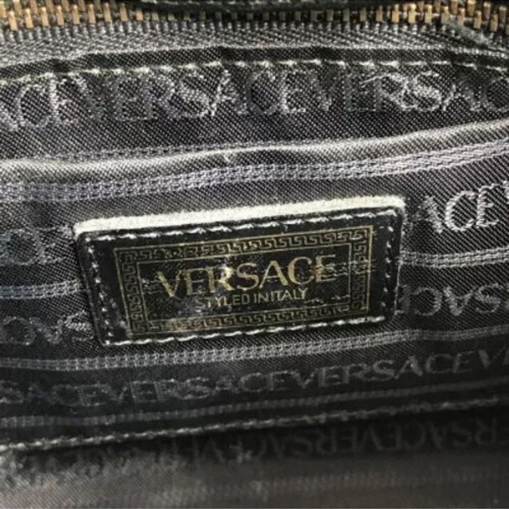 Versace Versace Bag Ostrich Leather & Sunburst Medusa Medallians Size ONE SIZE - 5 Thumbnail