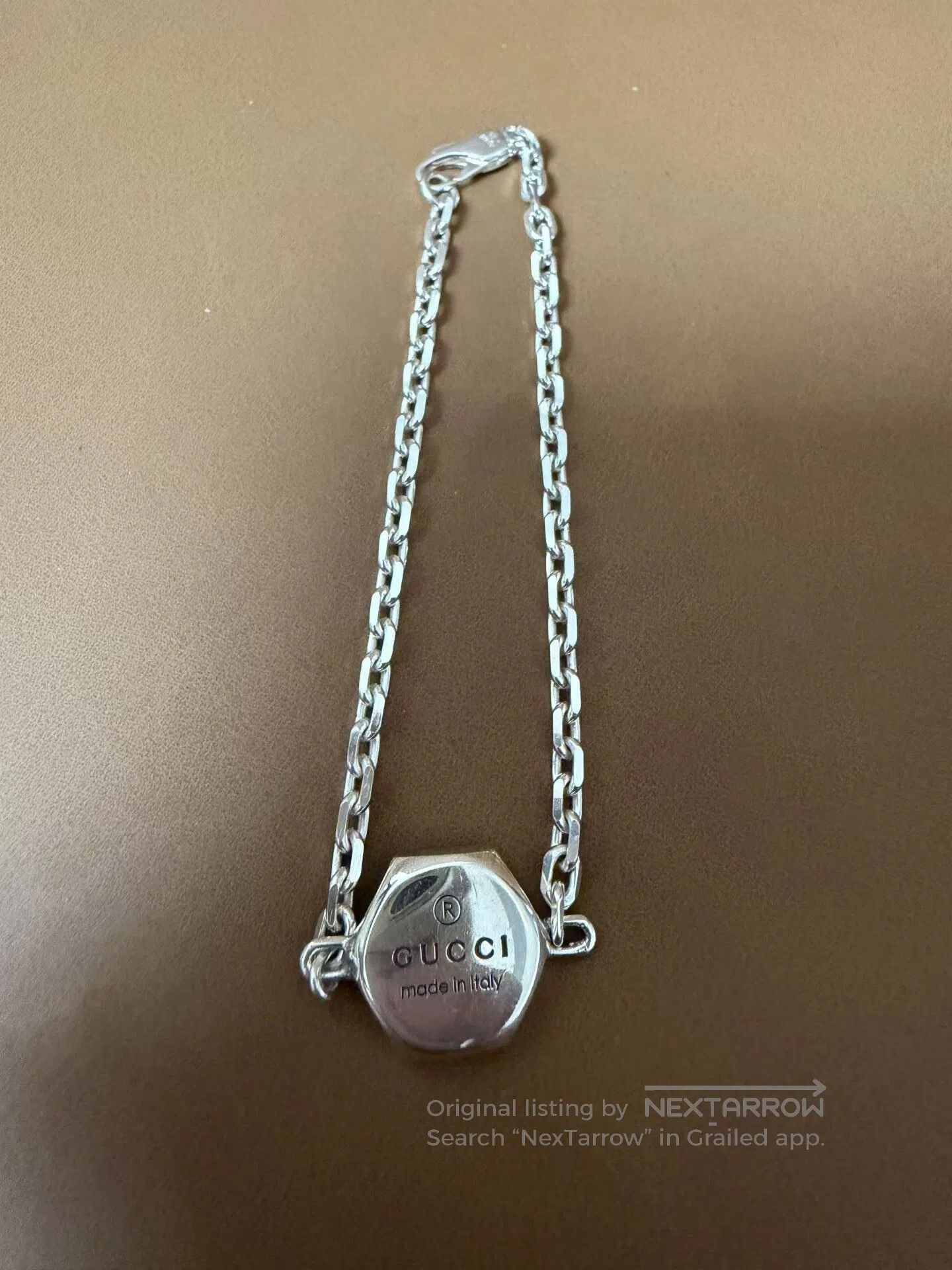 Gucci Guicci Letter logo 925 silver bracelet| Size ONE SIZE - 1 Thumbnail