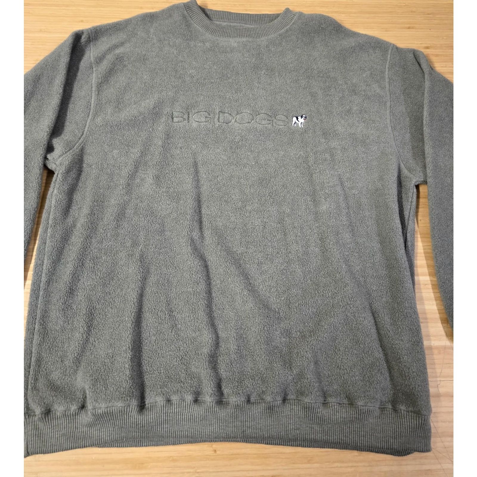 Big Dogs Big Dogs Sweatshirt Mens 1X Gray Fleece Crewneck Embroidered Logo Size US XL / EU 56 / 4 - 3 Thumbnail