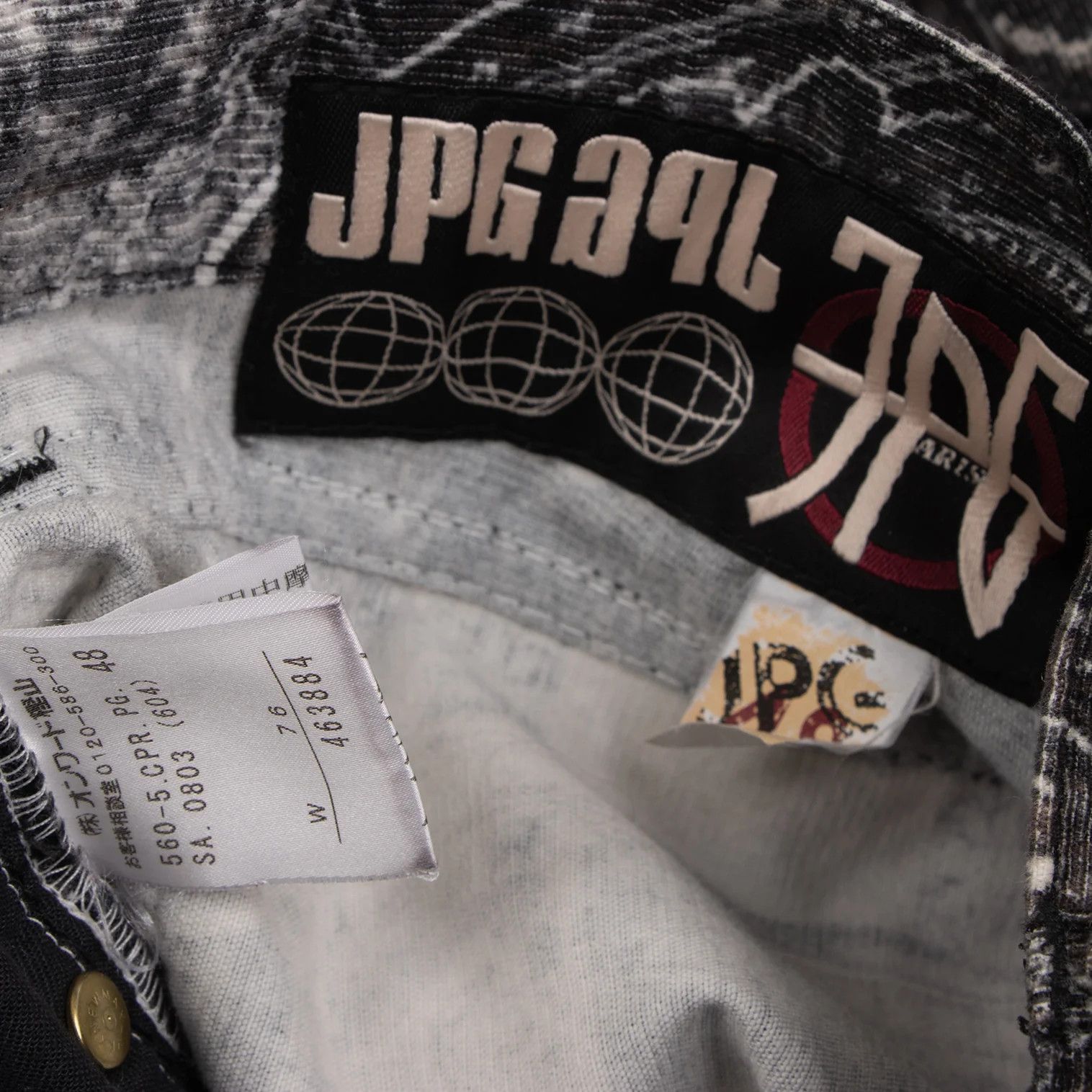 Jean Paul Gaultier Corduroy Flared Pants in Black and Off-White Size US 32 / EU 48 - 19 Thumbnail