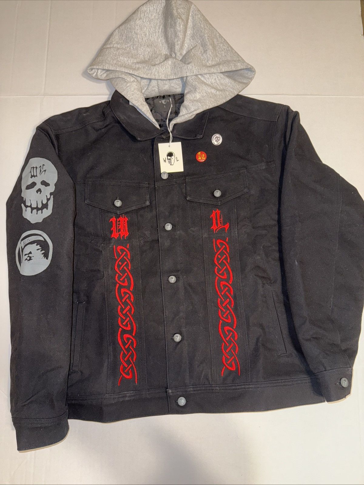 Warren Lotas Warren Lotas Demon Hooded Trucker Jacket NWT Size Large Size US L / EU 52-54 / 3 - 1 Thumbnail