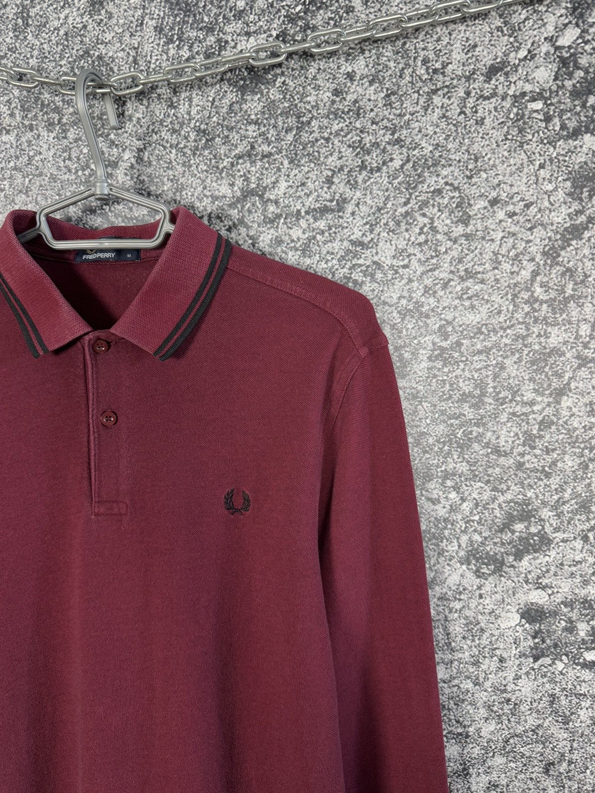 Fred Perry Fred Perry Long Sleeve Cotton Polo Shirt Streetwear Size M Size US M / EU 48-50 / 2 - 2 Thumbnail