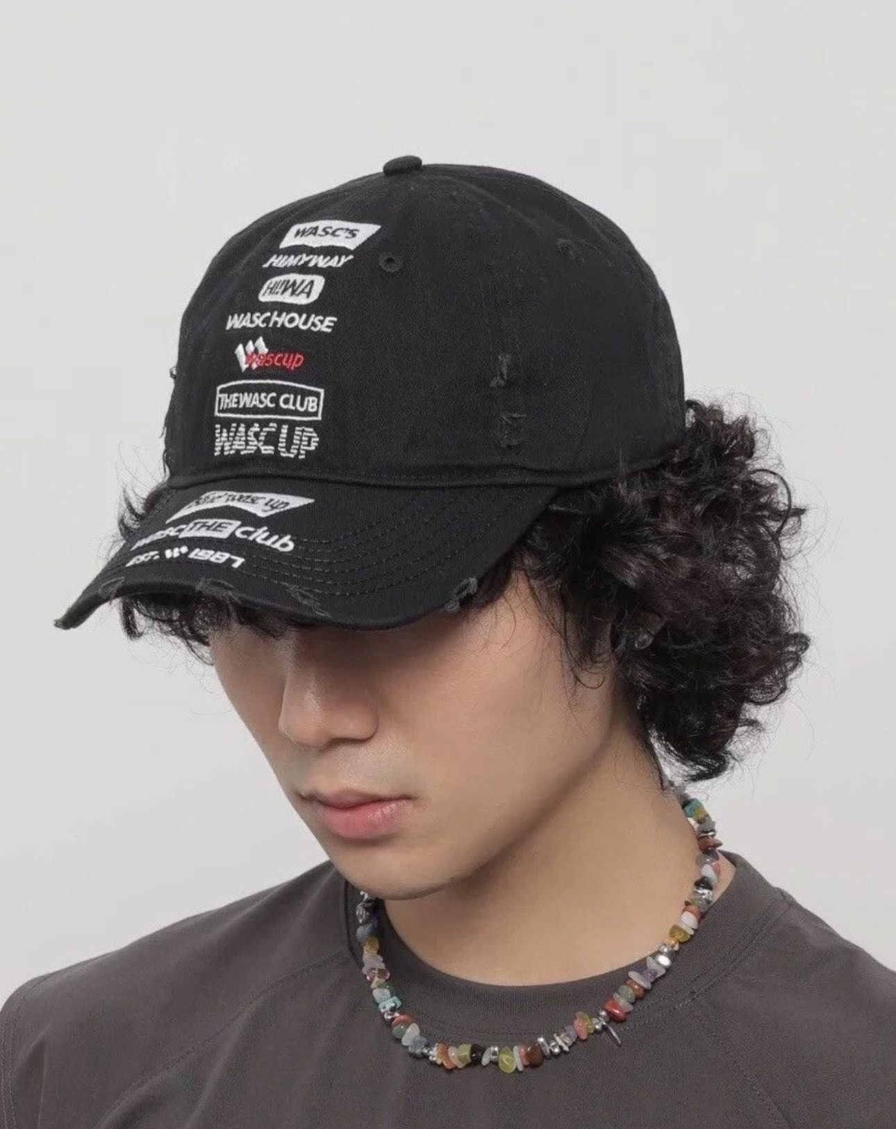 Japanese Brand Retro Punk Y2k Embroidered Distressed Raw Ball Cap Hat Size ONE SIZE - 1 Thumbnail