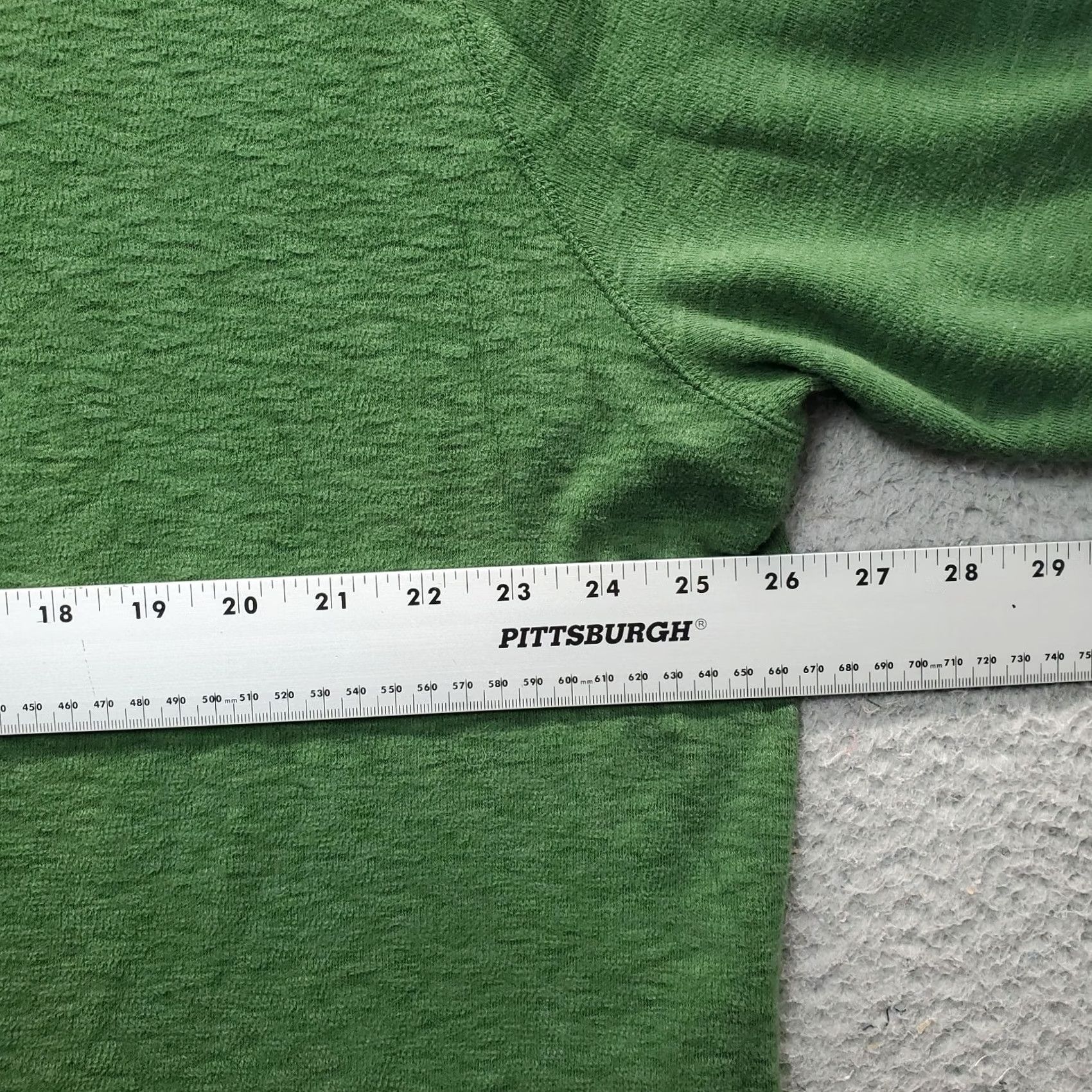 Orvis VINTAGE Orvis Sweater Mens XL Green Shawl Neck Knitted Solid 100% Cotton Pullover Long Sleeve Regular Fit Shirt Mens Size XL Size US XL / EU 56 / 4 - 3 Thumbnail