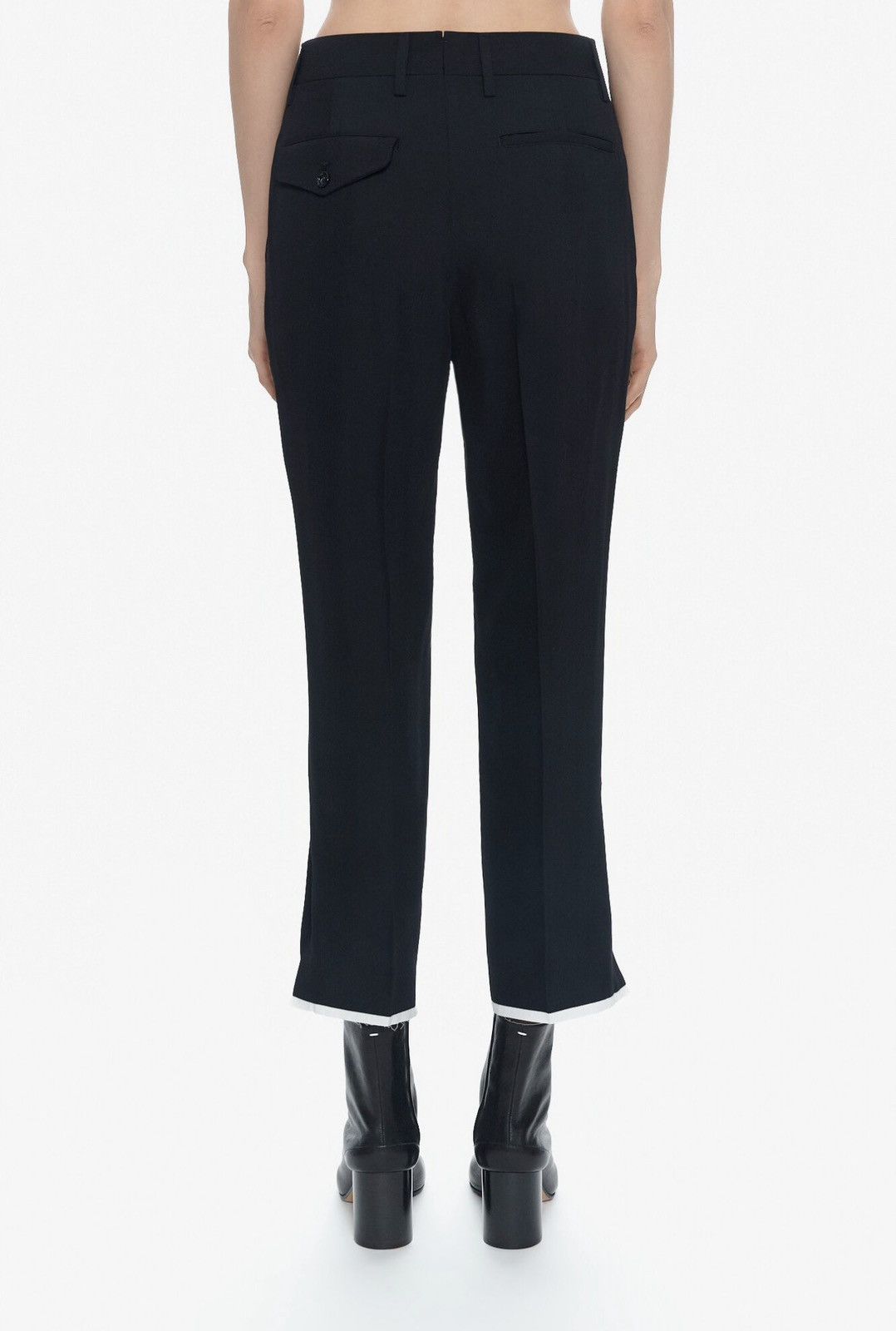 Ann Demeulemeester Last Ann Demeulemeester Viscose & Wool Blend Black Pants Size 25" / US 0 / IT 36 - 2 Thumbnail