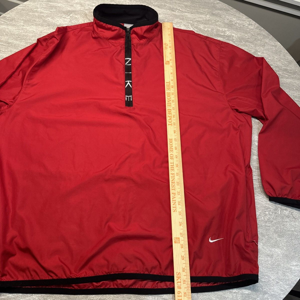 Nike × Vintage Vintage Nike Quarter Zip Windbreaker Red Anorak Lightweight Size US XXL / EU 58 / 5 - 8 Thumbnail