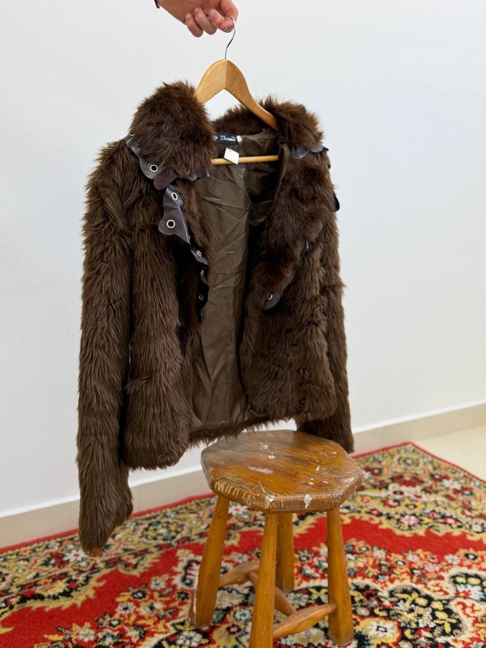 Japanese Brand Vintage Avant-Garde Faux Fur Y2K Leopard Jacket Size S / US 4 / IT 40 - 2 Thumbnail