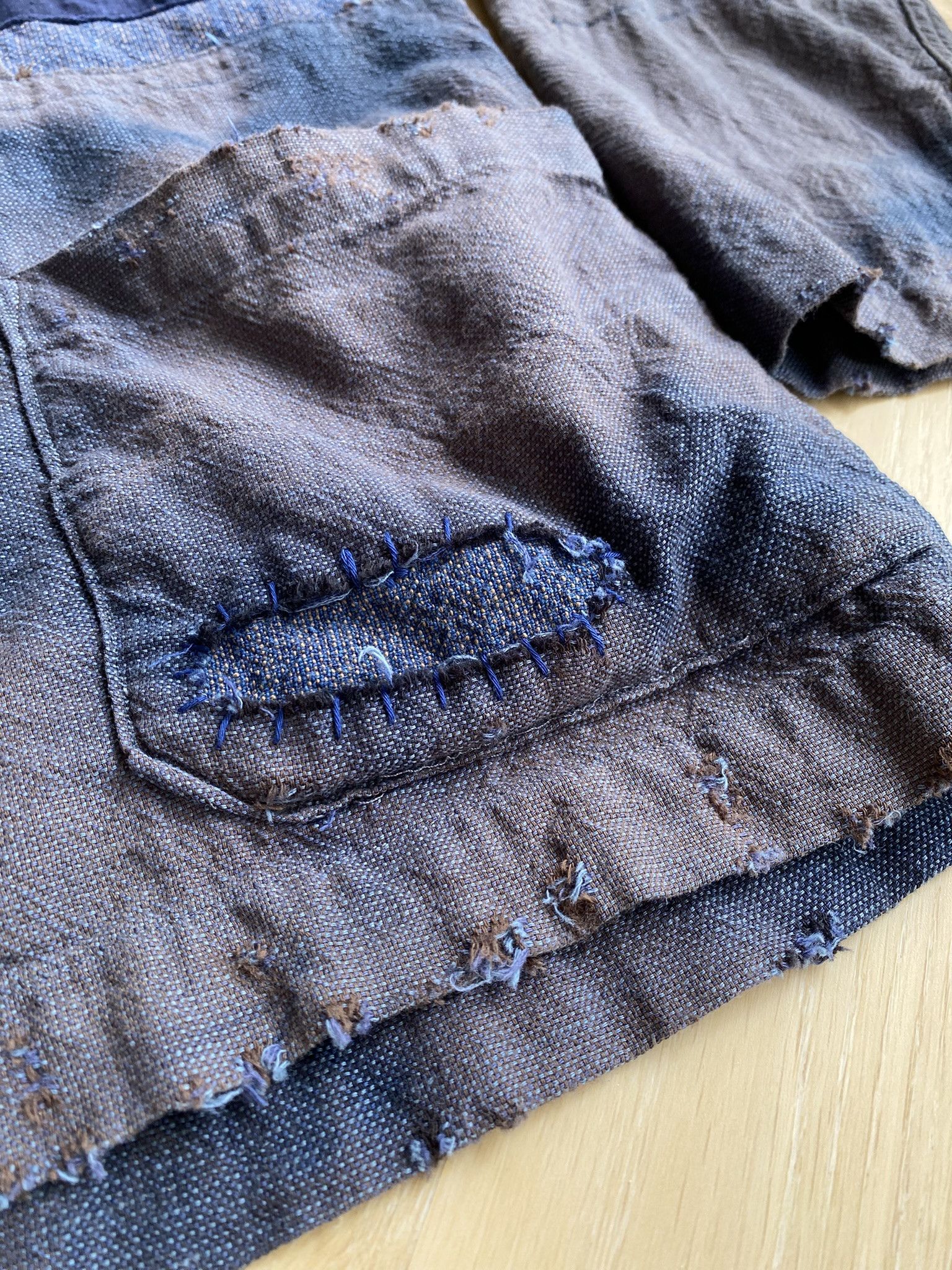Universal Works Pincheck Dirty Mud-Indigo - Chore Jacket Size US M / EU 48-50 / 2 - 14 Thumbnail