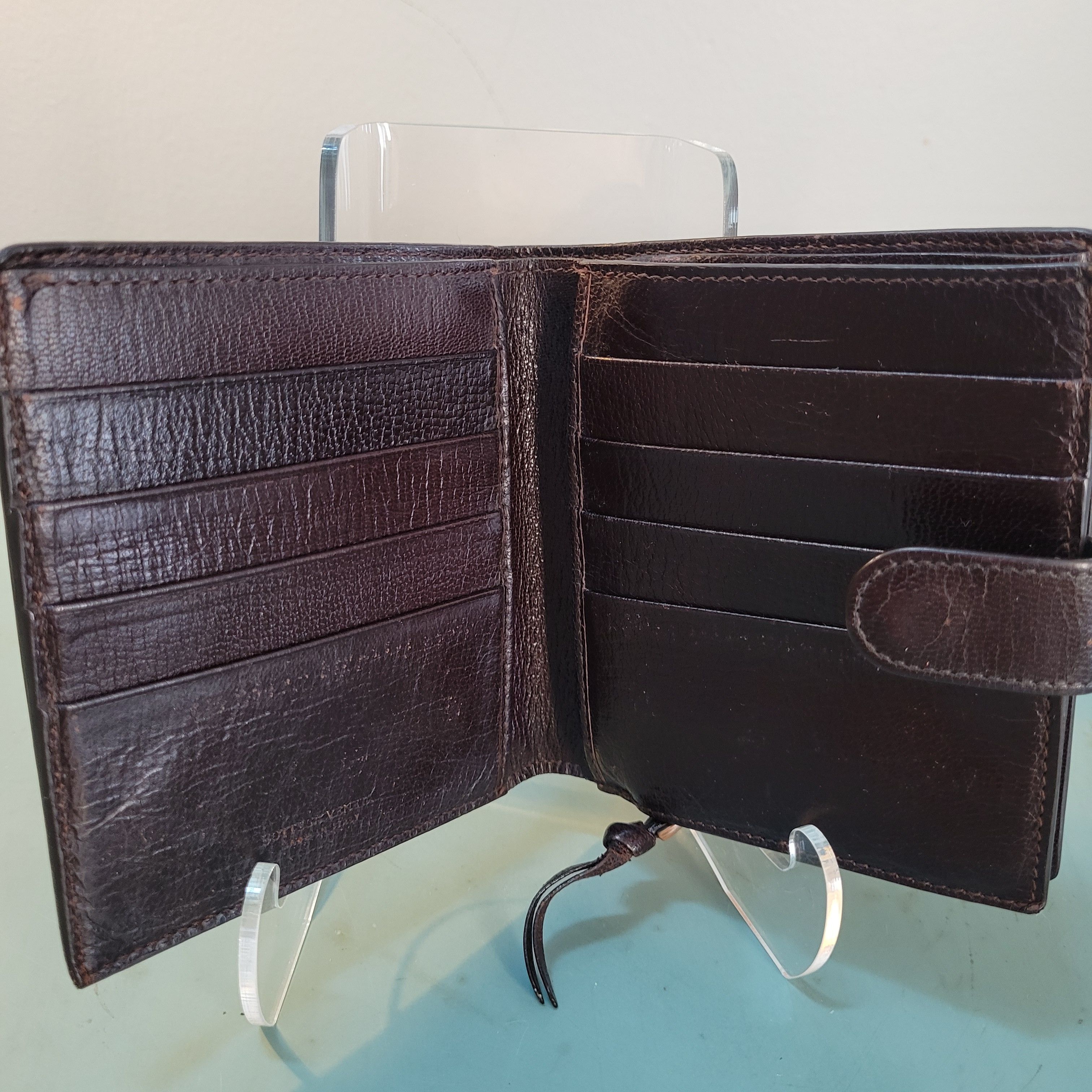 Bottega Veneta Bottega Veneta Intrecciato Weave Compact Snap Leather Wallet Size ONE SIZE - 8 Thumbnail