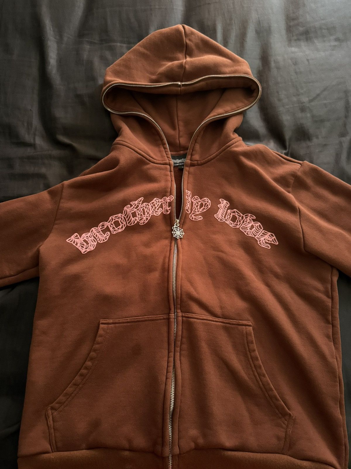 Brotherly Love brown full zip hoodie Size US L / EU 52-54 / 3 - 1 Thumbnail