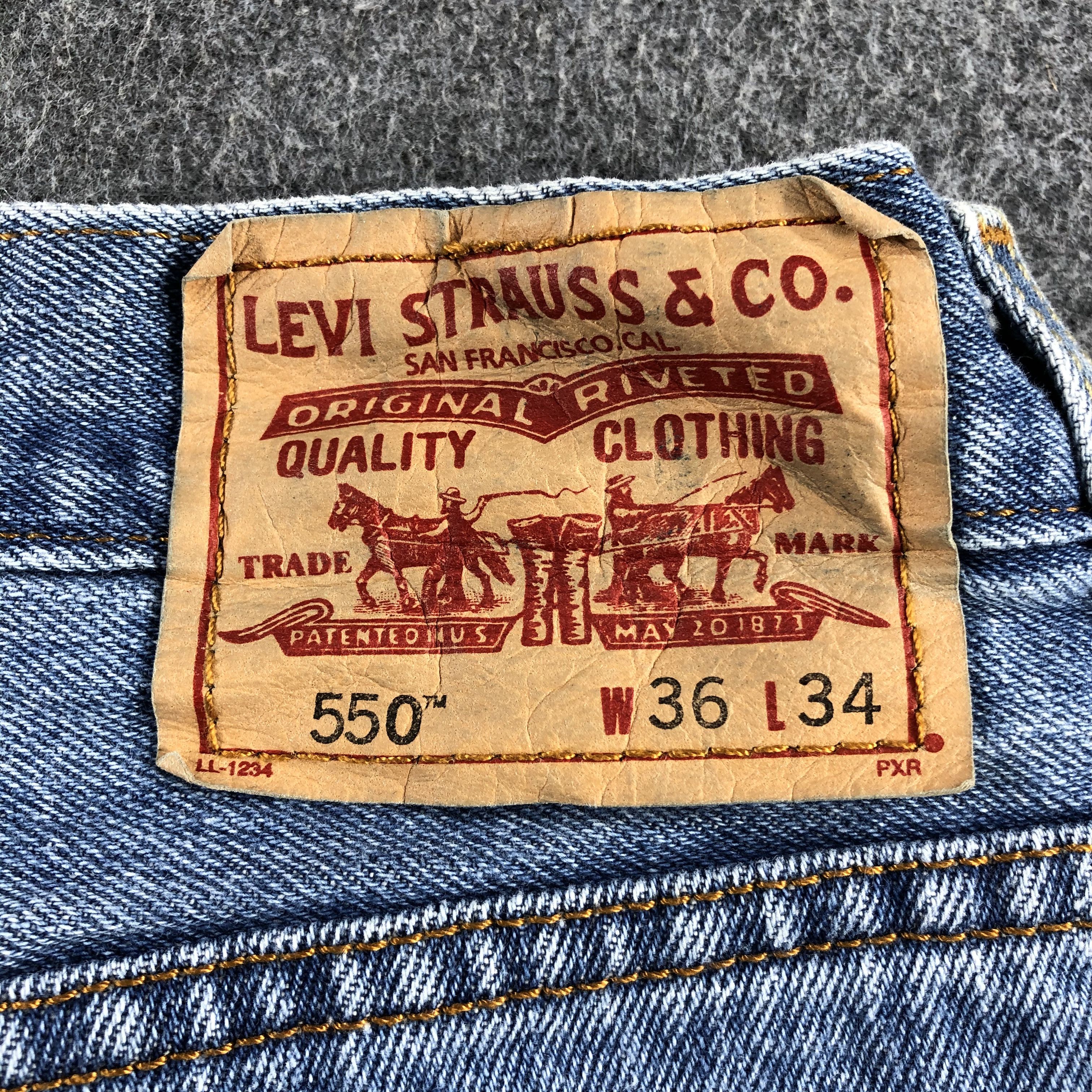 Levi's Vintage Blue Wash Levis 550 Jeans-J2414 Size US 36 / EU 52 - 5 Thumbnail