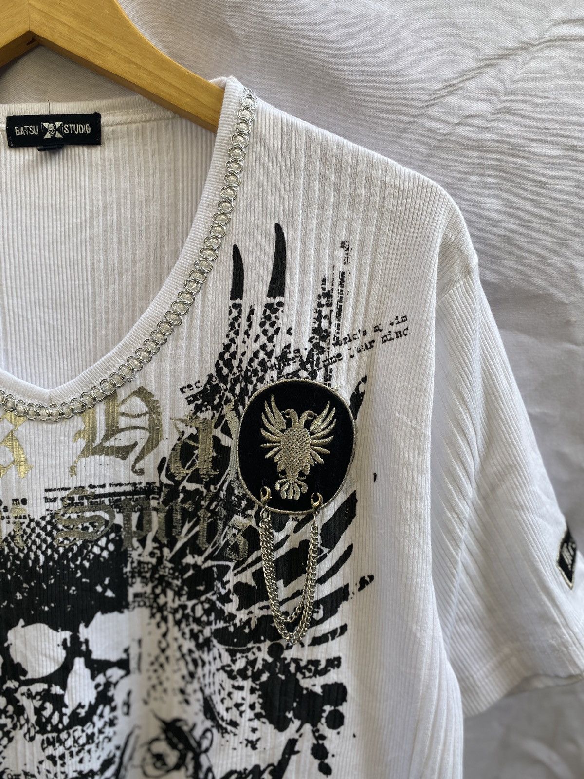 Hysteric Glamour × If Six Was Nine × Japanese Brand Batsu Studio Skull Poem Chain tshirt Size US L / EU 52-54 / 3 - 5 Thumbnail