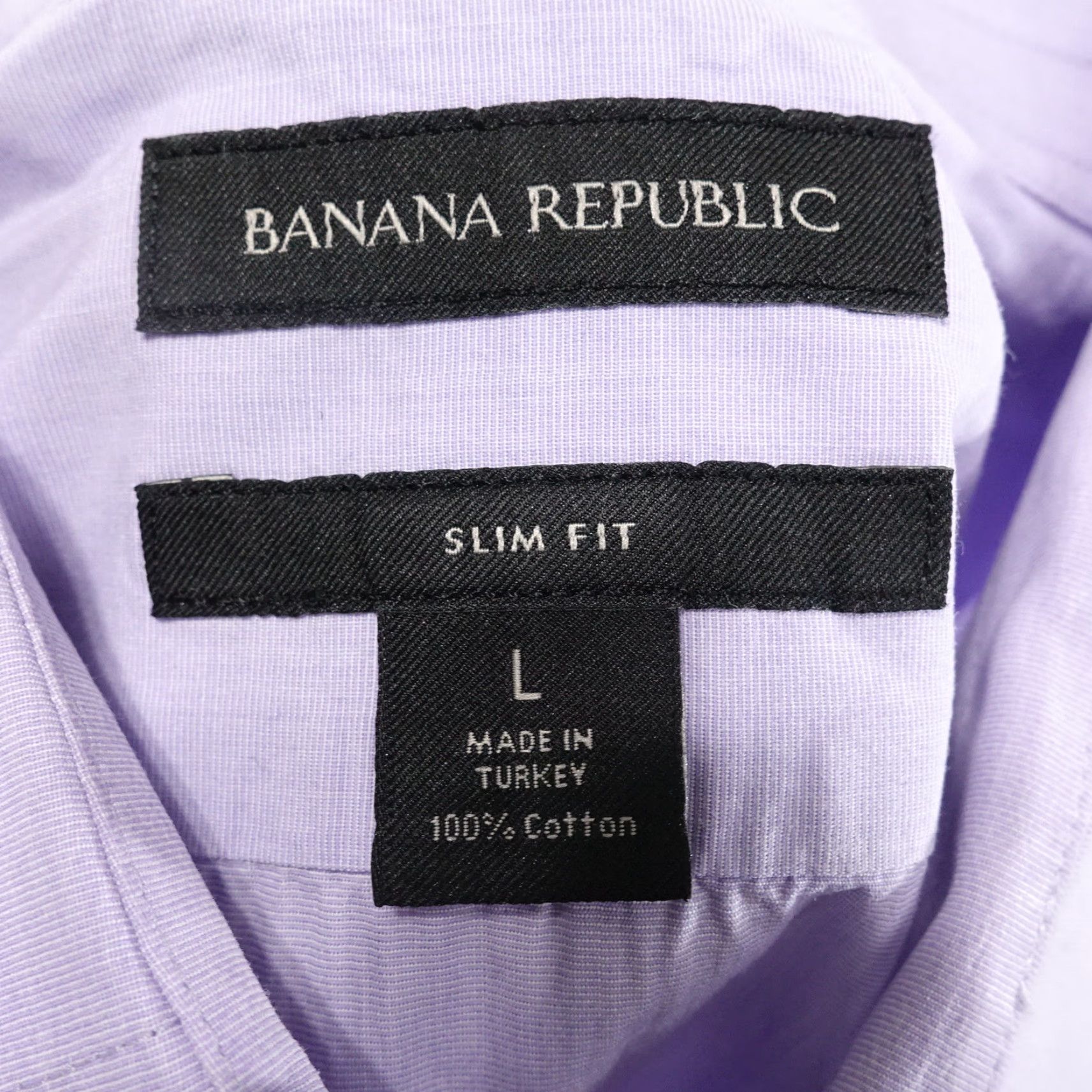 Banana Republic Banana Republic Shirt Men L Purple Slim Fit Button-Down Cotton Mens Size US L / EU 52-54 / 3 - 6 Thumbnail