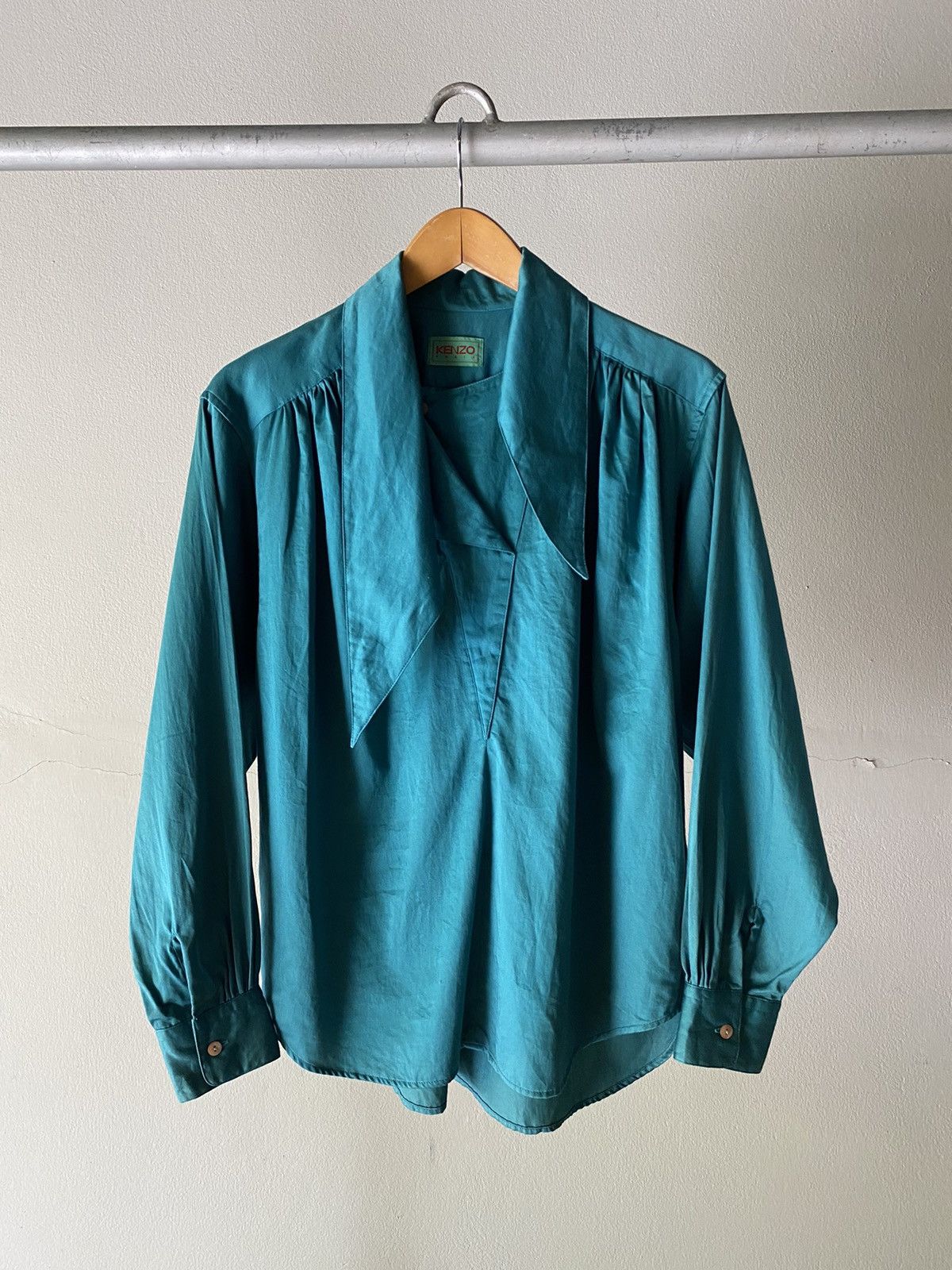 Kenzo KENZO Vintage turquoise green blouse Size M / US 6-8 / IT 42-44 - 15 Thumbnail