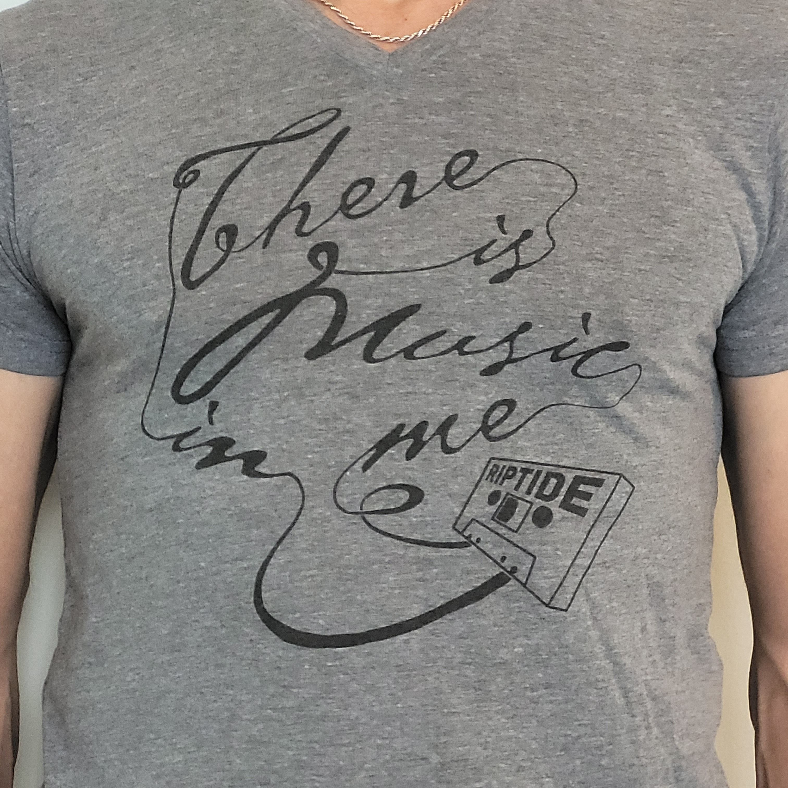 Next Level Apparel There Is Music in Me Graphic V-Neck T Size US S / EU 44-46 / 1 - 2 Thumbnail