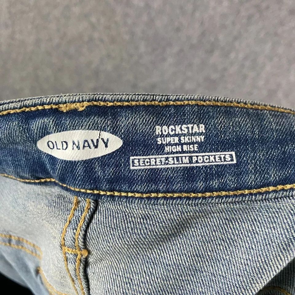 Old Navy Old Navy Rockstar Jeans Women's 18 Super Skinny High Rise Size 40" / US 18 - 8 Thumbnail