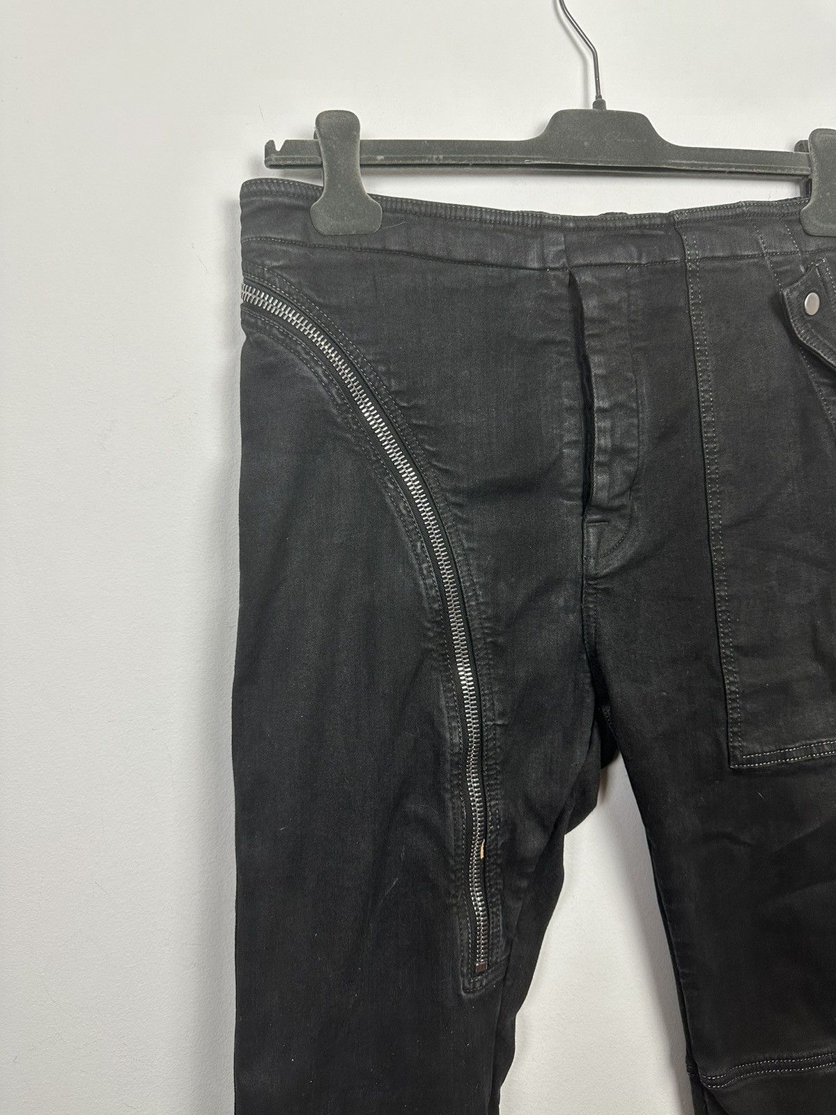 Rick Owens DRKSHDW Waxed Aircut Denim Size US 34 / EU 50 - 4 Thumbnail