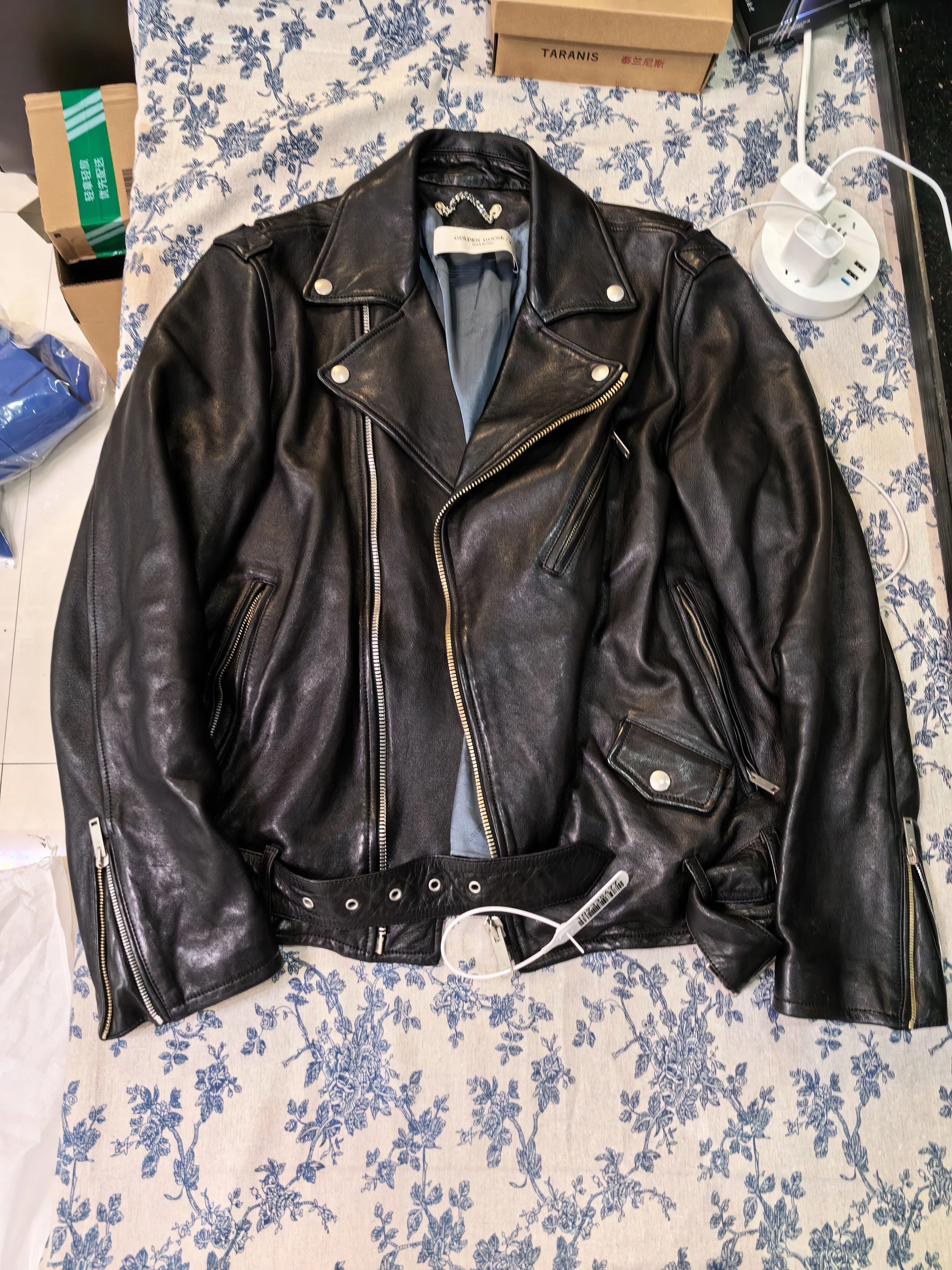 Golden Goose Golden Goose GG Italian Lambskin Moto Jacket 50 Size US M / EU 48-50 / 2 - 1 Thumbnail
