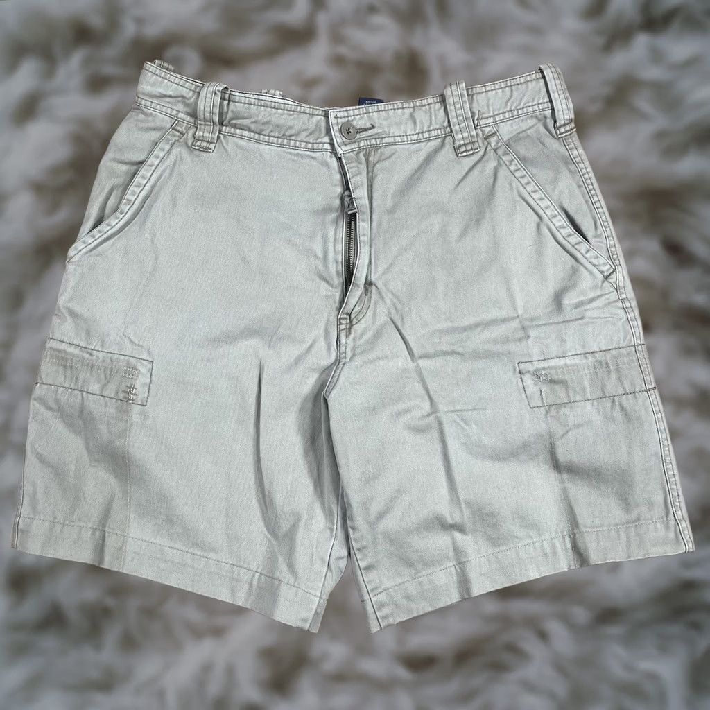 Vintage Aeropostale Shorts Mens 34/32 Khaki Chino Slack Beige 100% Cotton FlatFront Size US 34 / EU 50 - 1 Thumbnail