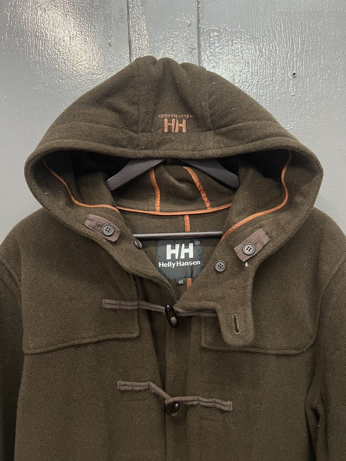 Helly Hansen HELLY HANSEN DUFFLE COAT WITH HOODIE SIZE L Size US L / EU 52-54 / 3 - 6 Thumbnail