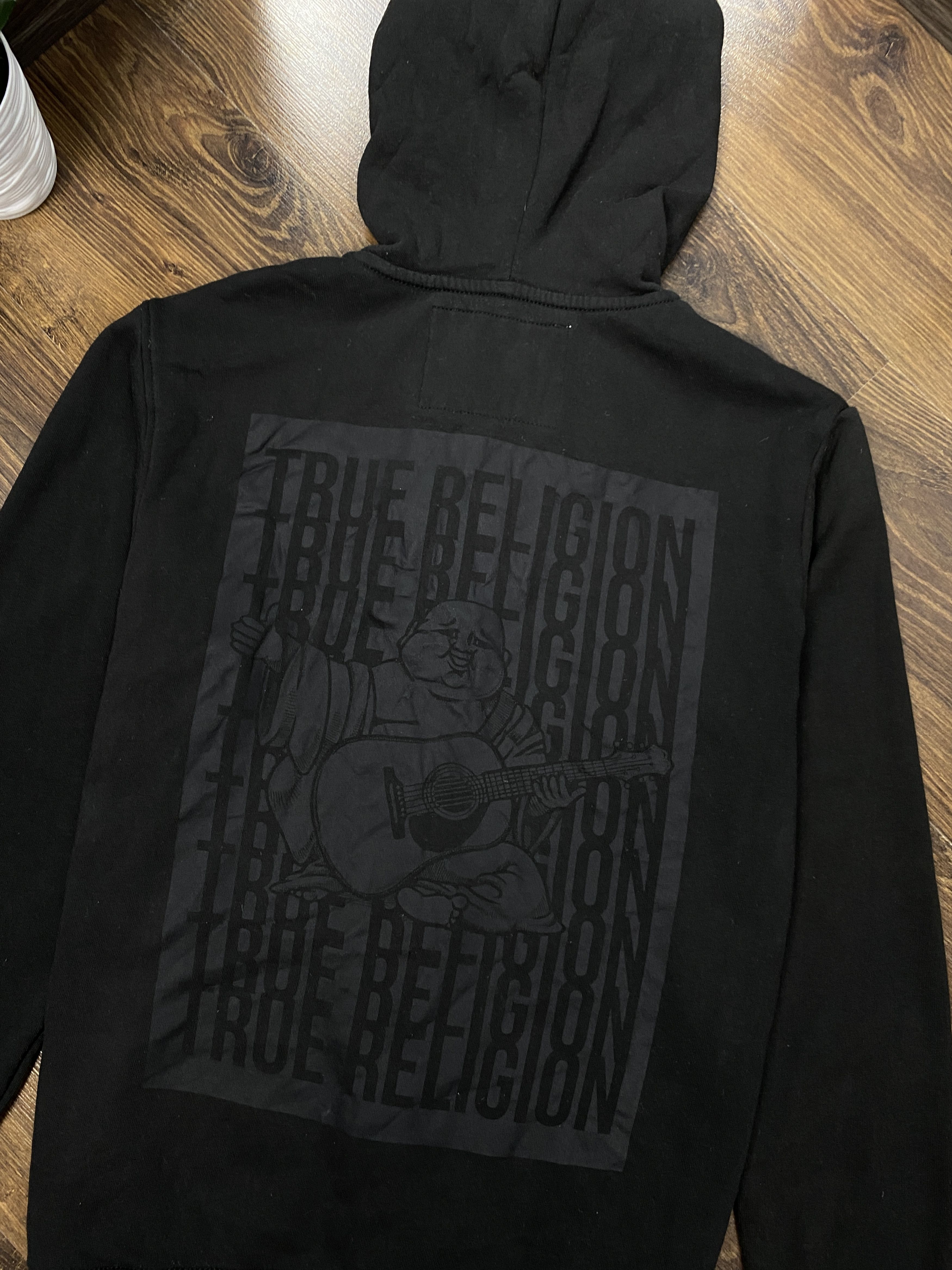 True Religion × Vintage True Religion Vintage Mens Zip Hoodie Size US L / EU 52-54 / 3 - 2 Thumbnail
