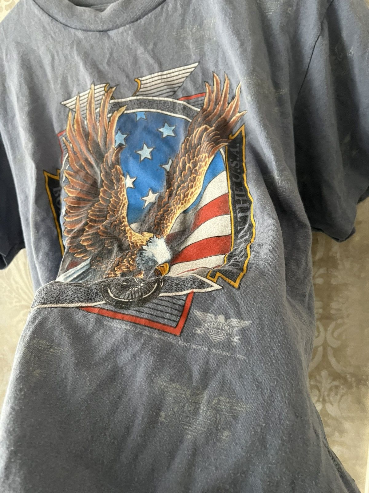 Vintage Vintage 3D Emblem Born in the USA Eagle T-Shirt Made in USA Size US L / EU 52-54 / 3 - 8 Thumbnail