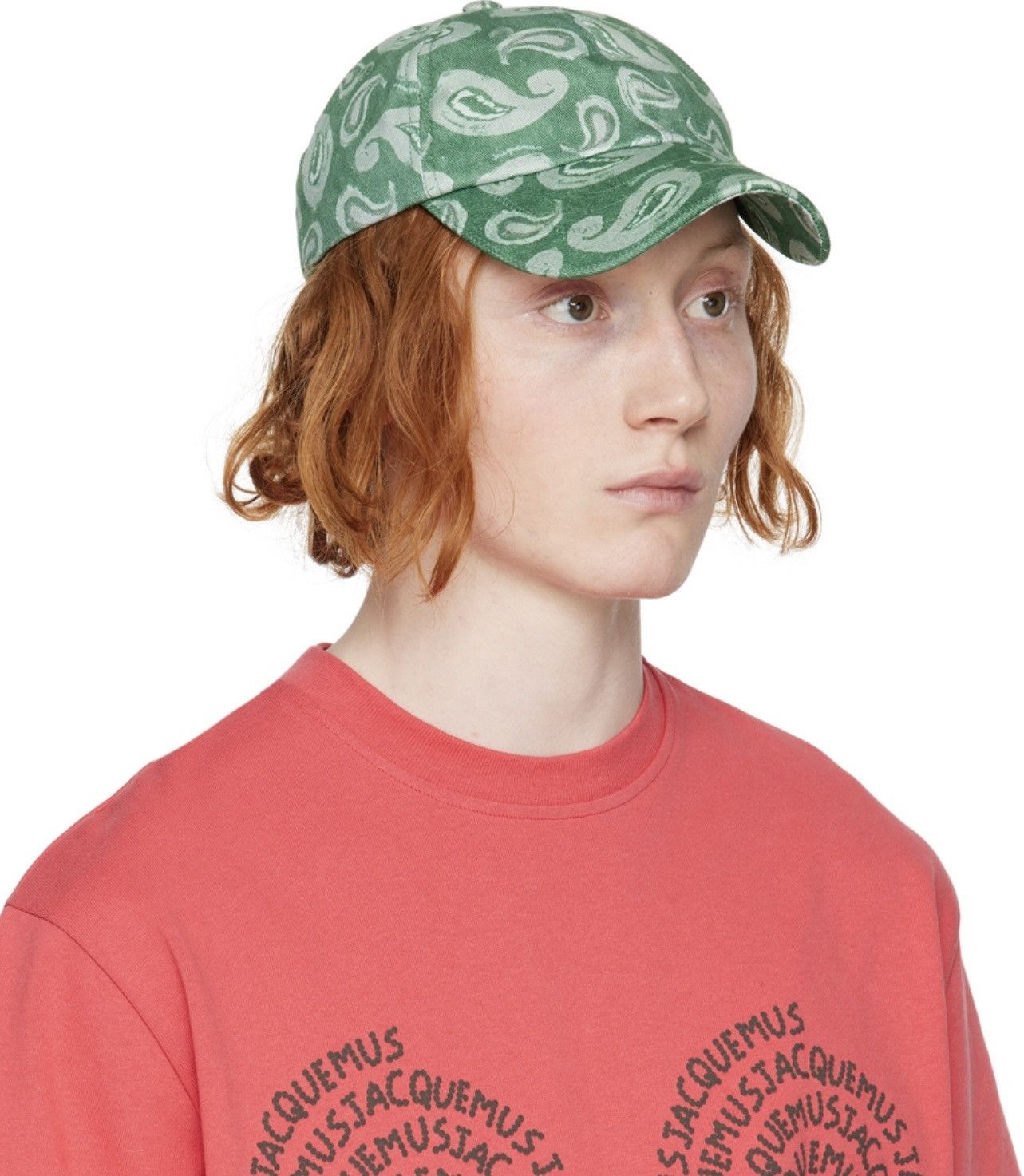 Jacquemus !DS! SS23 Jacquemus Casquette Pop Green Paisley Hat Size ONE SIZE - 5 Thumbnail