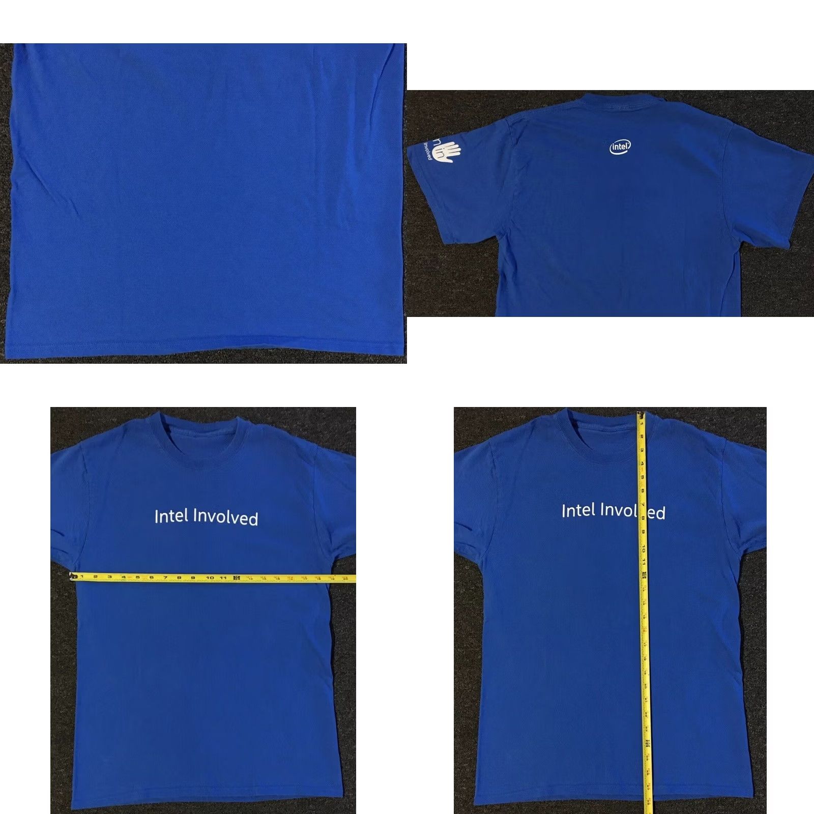 Apple VINTAGE Intel Faded Employee Shirt M Cotton Blue Microsoft T-Shirt Men Short Sleeve Crew Neck 90s Grunge Rock USA California 80s Y2K Size US M / EU 48-50 / 2 - 8 Thumbnail