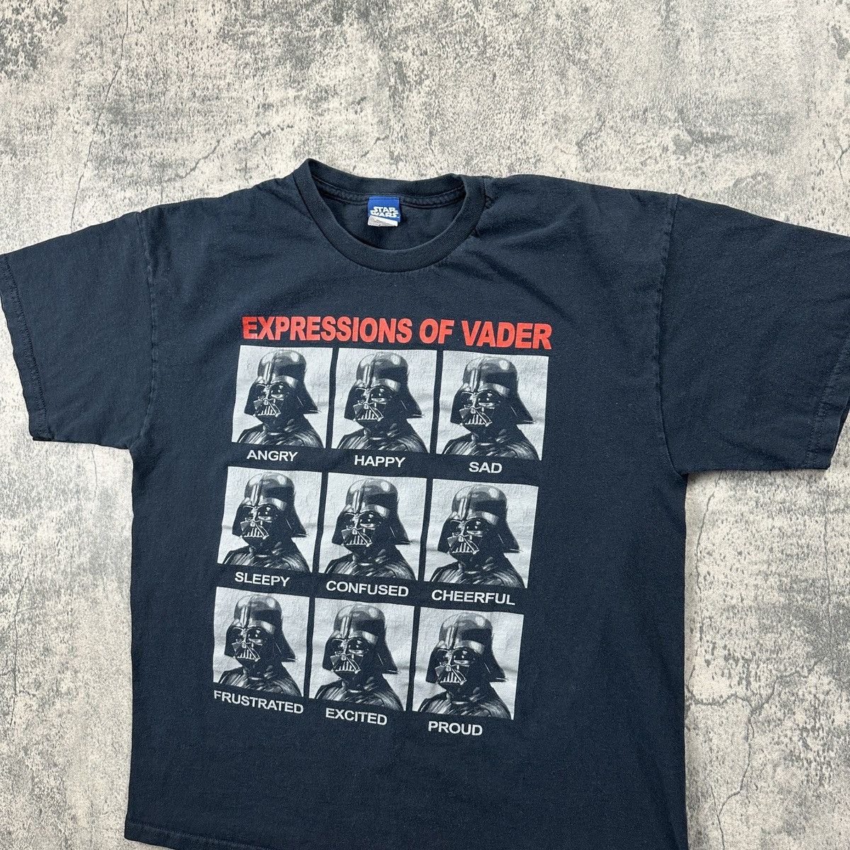 Star Wars × Vintage Vintage Expressions of Darth Vader Star Wars T Shirt Size US L / EU 52-54 / 3 - 8 Thumbnail