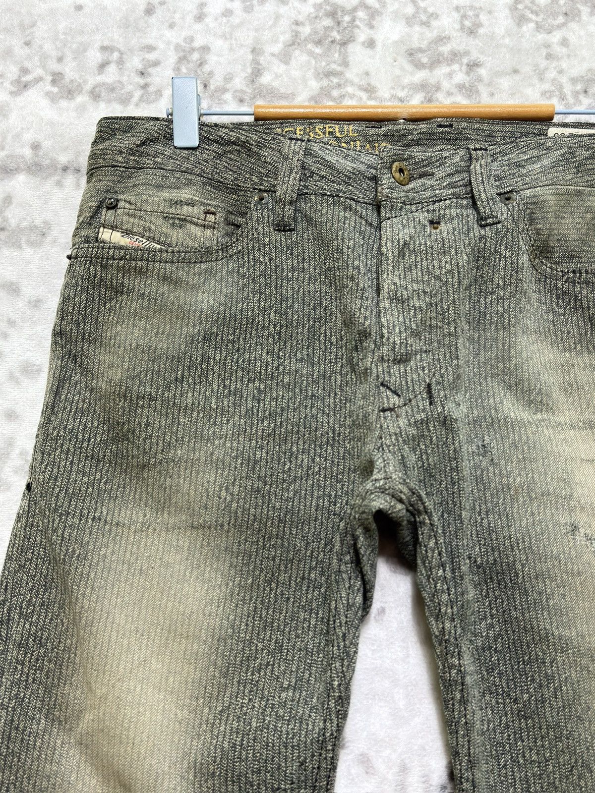 Diesel Diesel Safado Washed 0807M Regular Slim Straight Denim Jeans Size US 31 - 4 Thumbnail