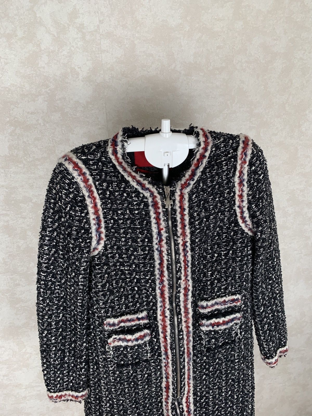 Moncler Moncler Gamme Rouge Tweed Coat like Chanel Size XS / US 0-2 / IT 36-38 - 3 Thumbnail