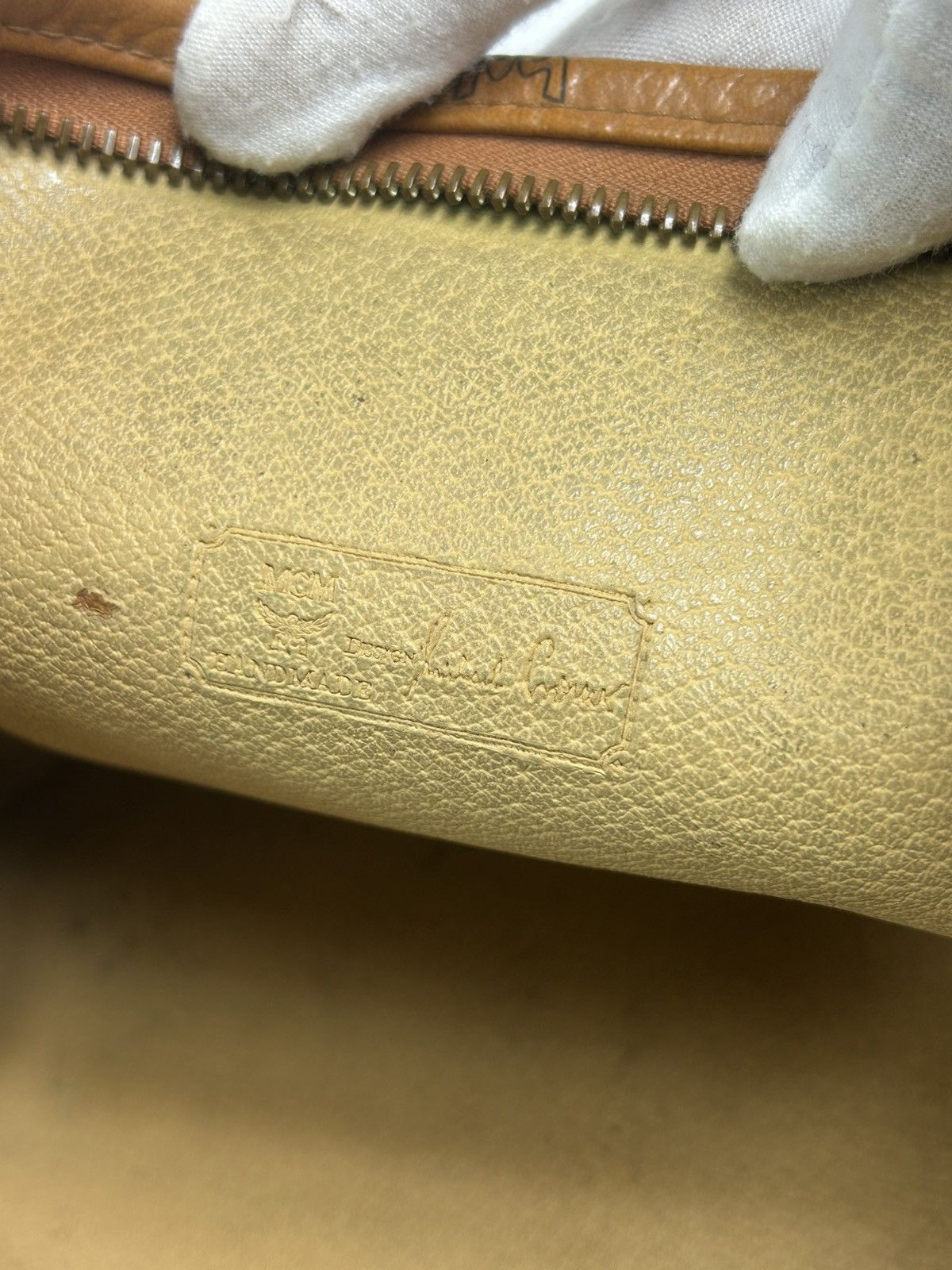 MCM MCM Cognac Leather Clutch Bag Size ONE SIZE - 6 Thumbnail