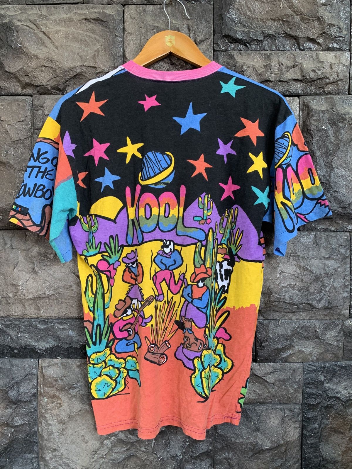 Vintage Vintage 90s Kool Planet / Kozmik All Over Print T shirt Size US M / EU 48-50 / 2 - 7 Thumbnail