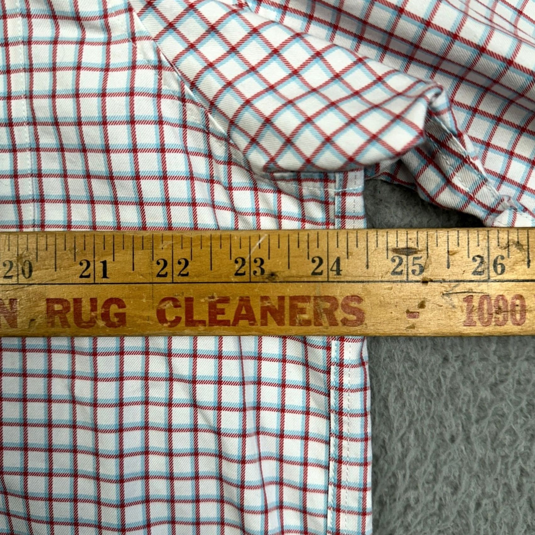 Duluth Trading Company Duluth Trading Co Shirt Mens L Red Blue Button Down Check Long Sleeve EUC Size US L / EU 52-54 / 3 - 6 Thumbnail