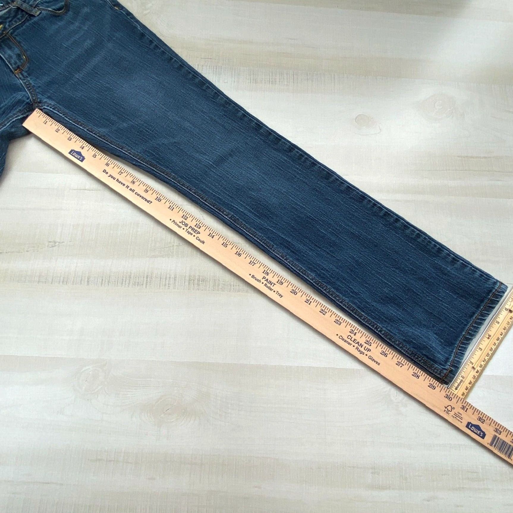 Vintage Bullhead Denim Womens Juniors Jeans Size 9 Medium Wash Sunset Straight Low Rise Size 30" / US 8 / IT 44 - 7 Thumbnail
