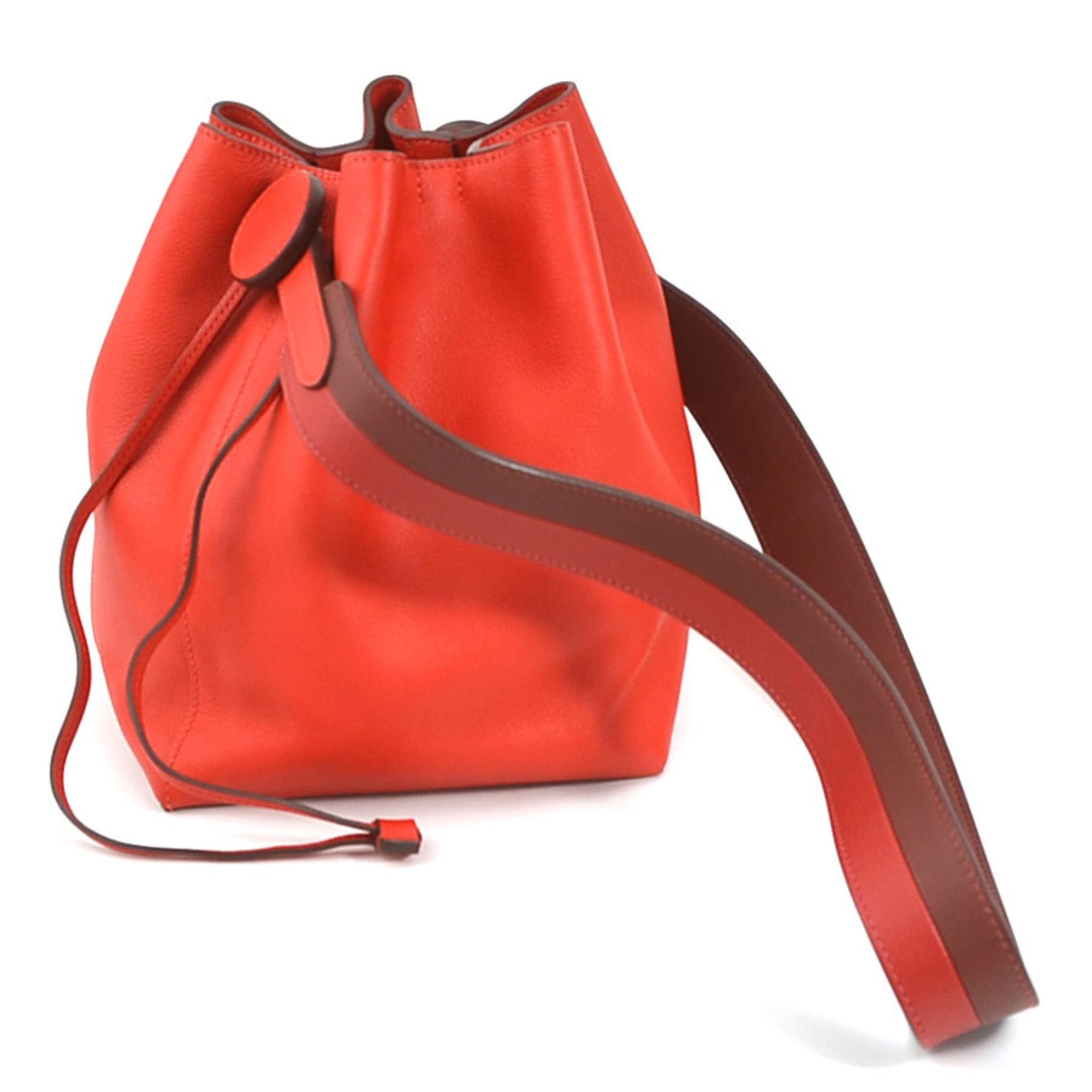 image of Hermes Shoulder Bag Ricol 17 Evercolor Red Ladies in Red Color, Women's