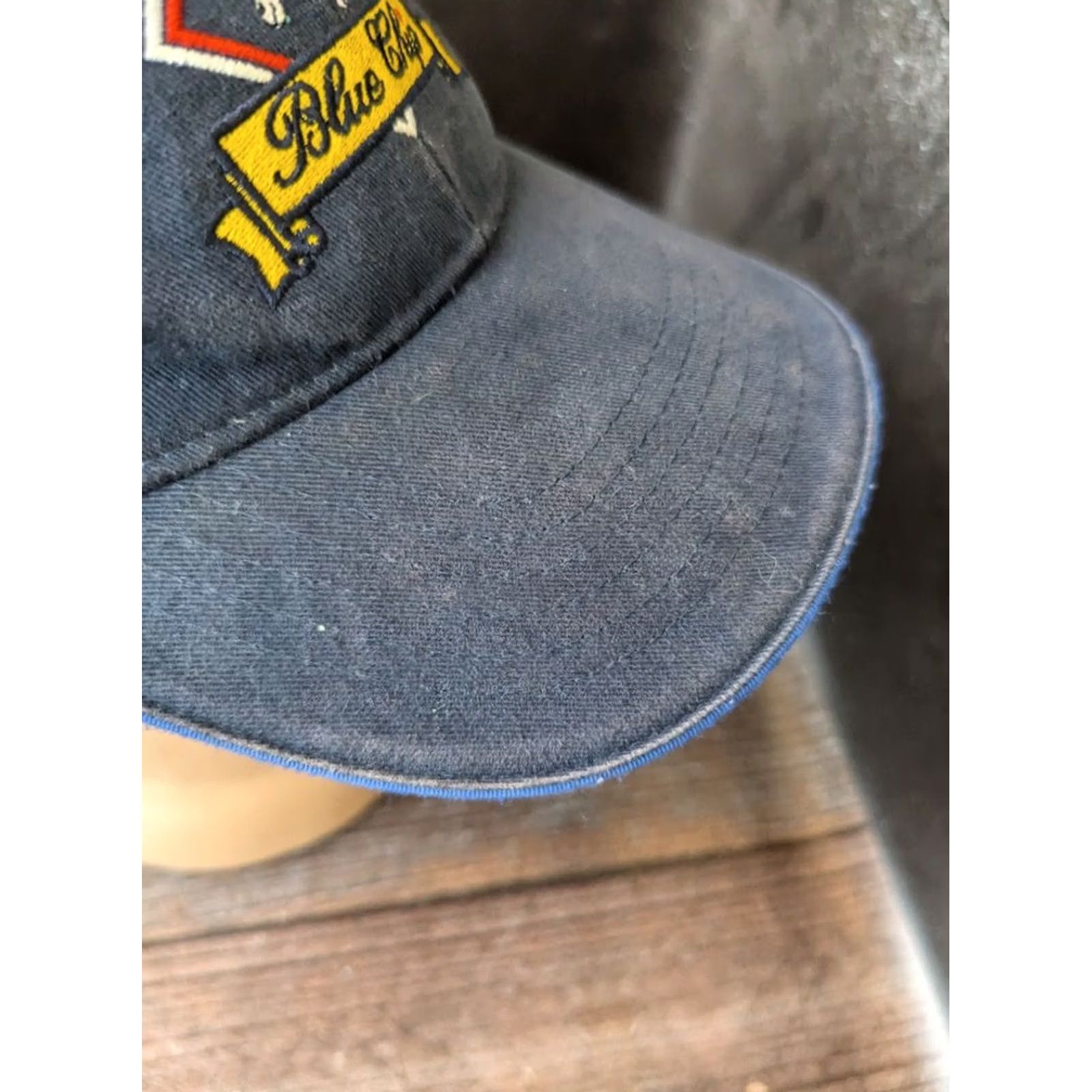 Vintage Blue Chip Feed Blue Baseball Cap Men One Size Blue Baseball Cap Size ONE SIZE - 4 Thumbnail