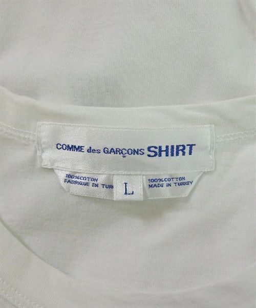 Comme des Garcons SHIRT T-Shirts Cotton Short Sleeve Logo Print Crew Neck White Size US L / EU 52-54 / 3 - 6 Thumbnail