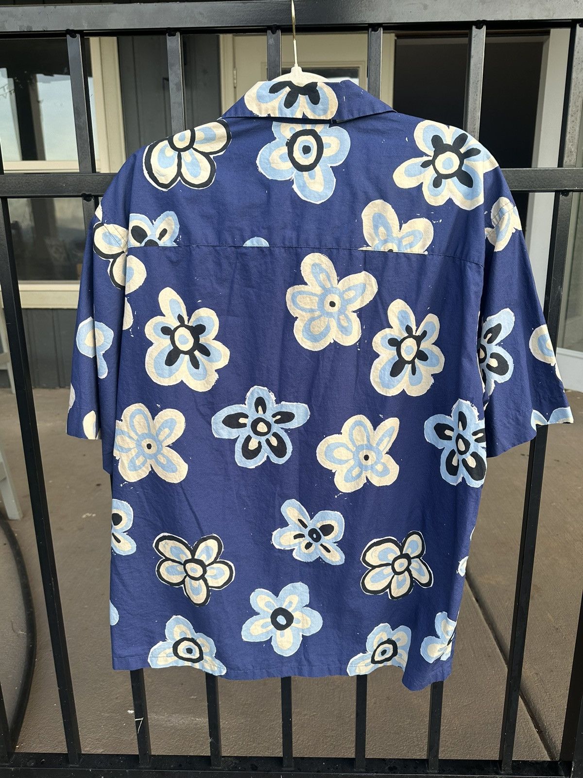 Marni Marni Hawaiian style blue flower shrit Size US L / EU 52-54 / 3 - 3 Thumbnail