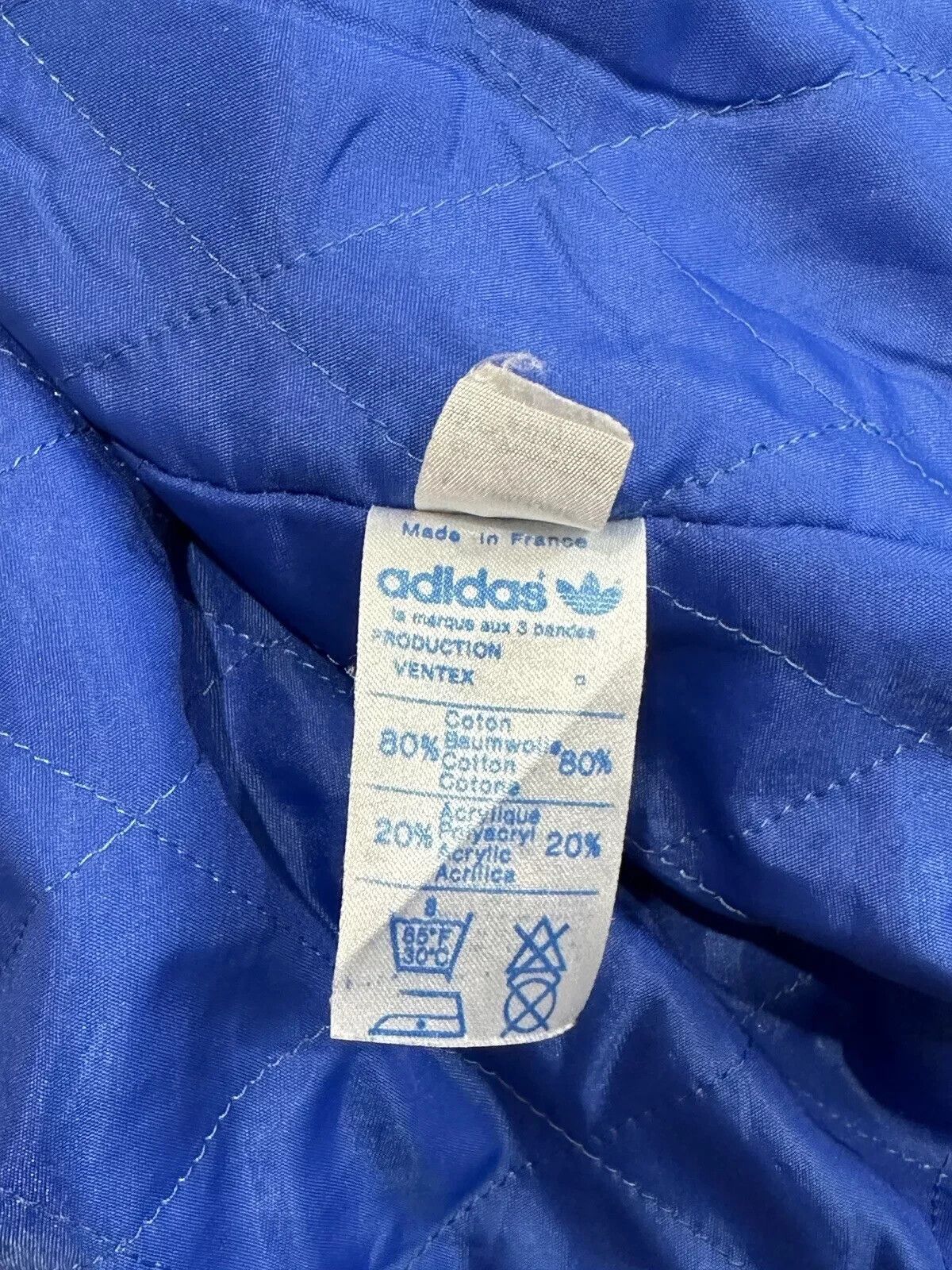 Adidas VINTAGE 1980s 80s ADIDAS ACADEMY DIVISION VENTEX JACKET Size US L / EU 52-54 / 3 - 13 Thumbnail