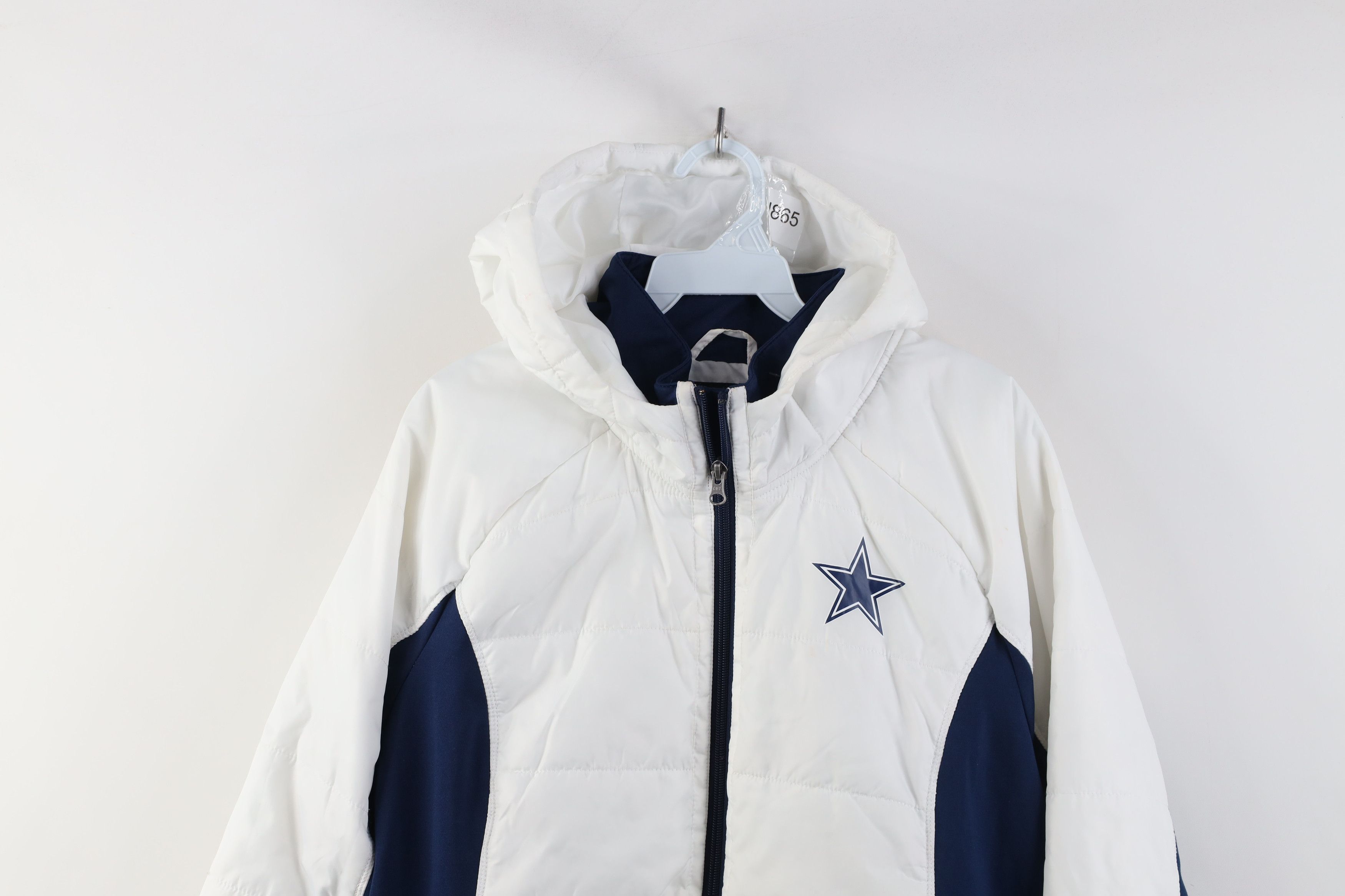 Vintage Vintage Y2K NFL Dallas Cowboys Football Hooded Puffer Jacket Size XXL / US 16-18 / IT 52-54 - 2 Thumbnail