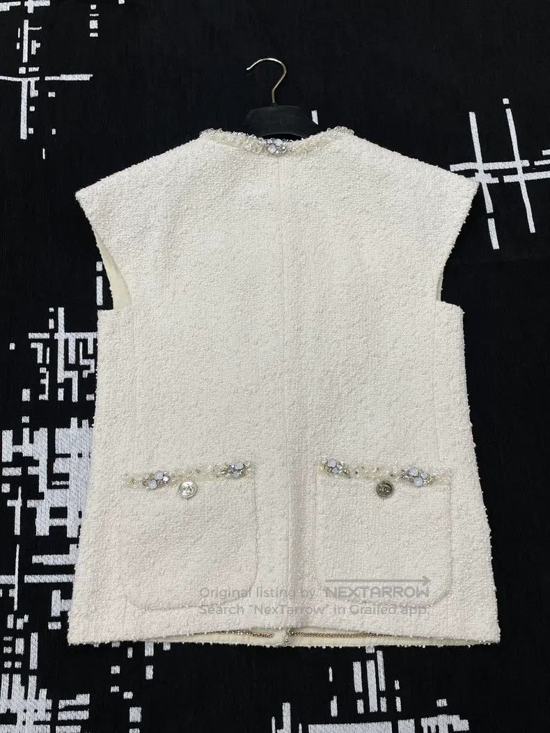 Chanel Chanel Equestrian series white studded vest Size XXS / US 00 / IT 34 - 4 Thumbnail