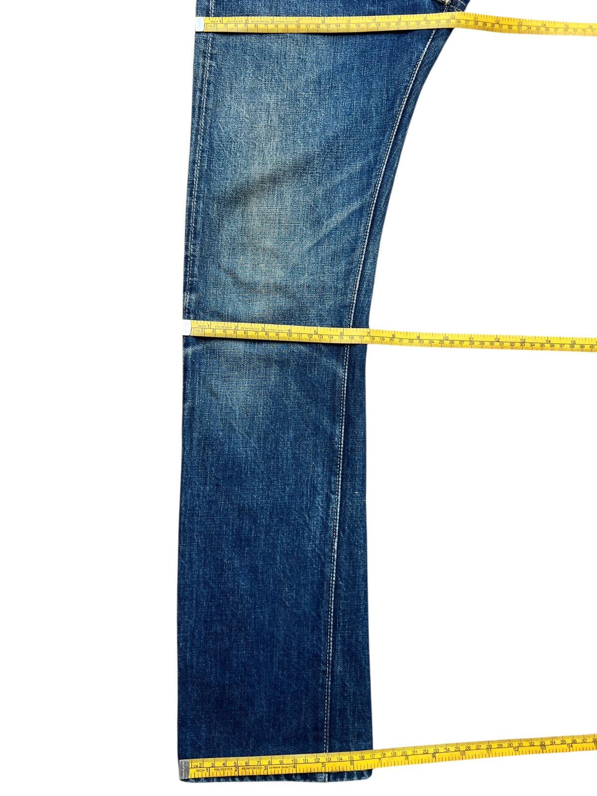 Vintage Full Count Selvedge Distressed Denim Jeans 25x29