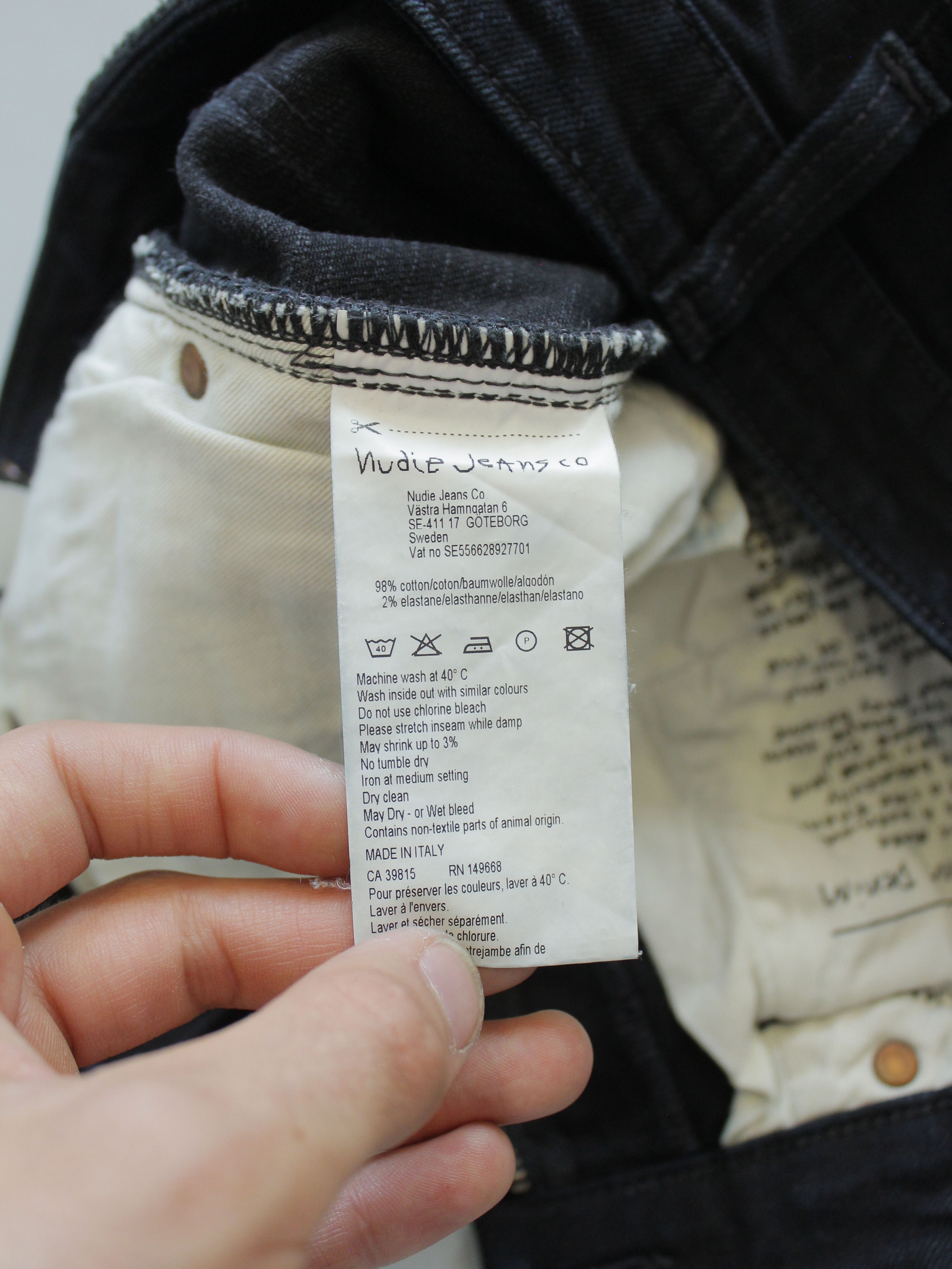 Nudie Jeans NUDIE JEANS DENIM SKINNY LIN BLACK BLACK 30 / 32 Size US 30 / EU 46 - 12 Thumbnail