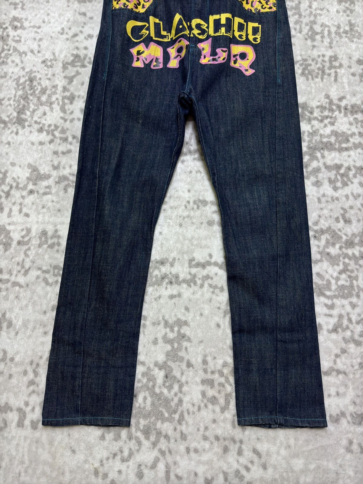 Japanese Brand Vintage CLASH!! MPLQ Daicock Printed Denim Jeans Size US 31 - 6 Thumbnail